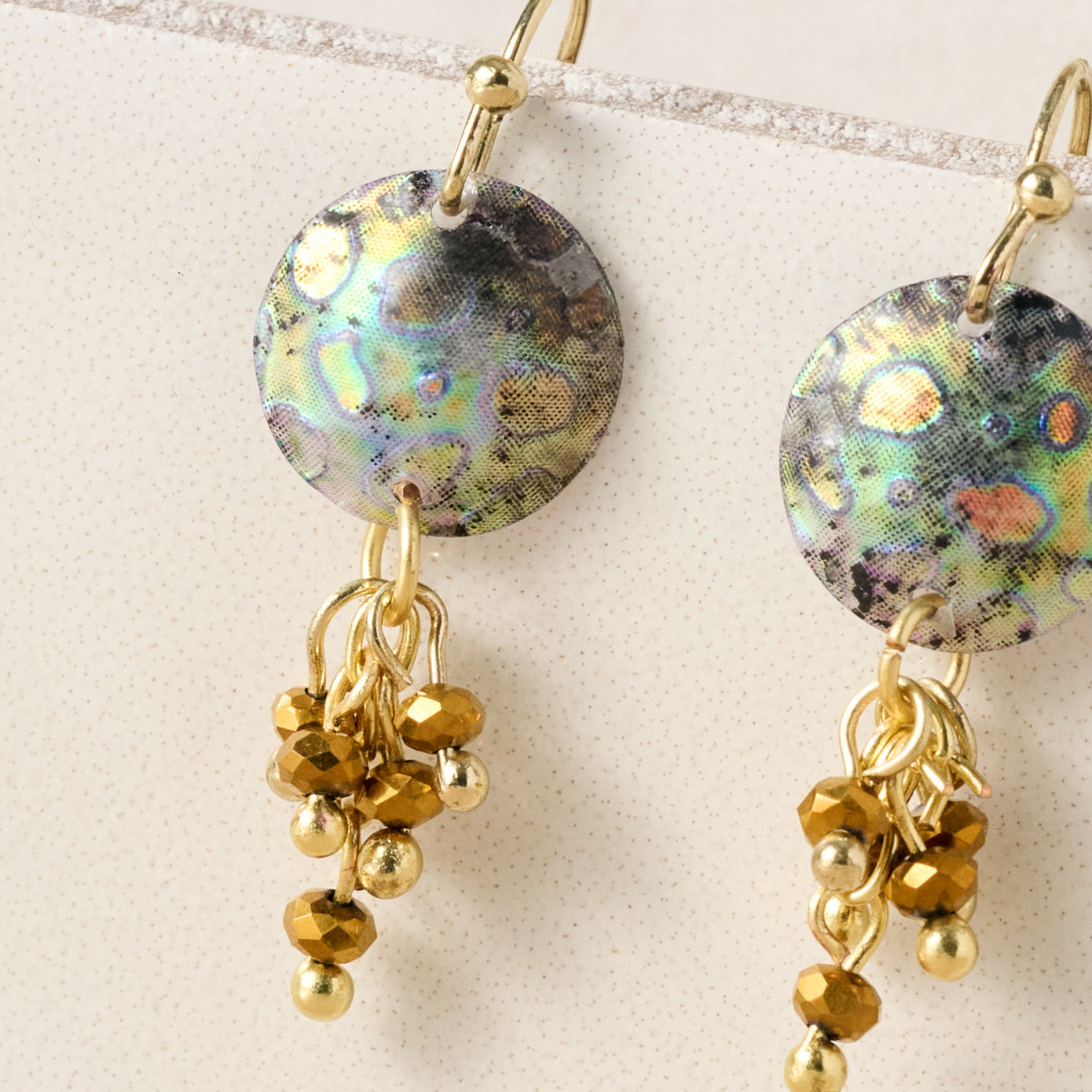 Thanda Sequin & Brass Bead Earrings - Ten Thousand Villages