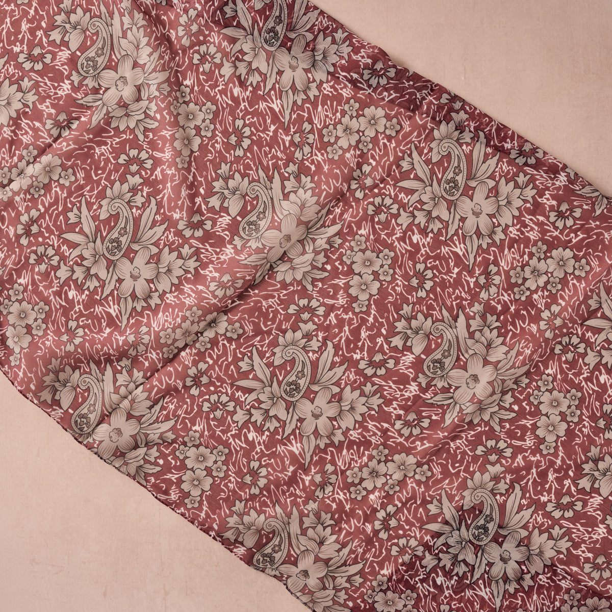 Mala Vine Chiffon Scarf - Ten Thousand Villages