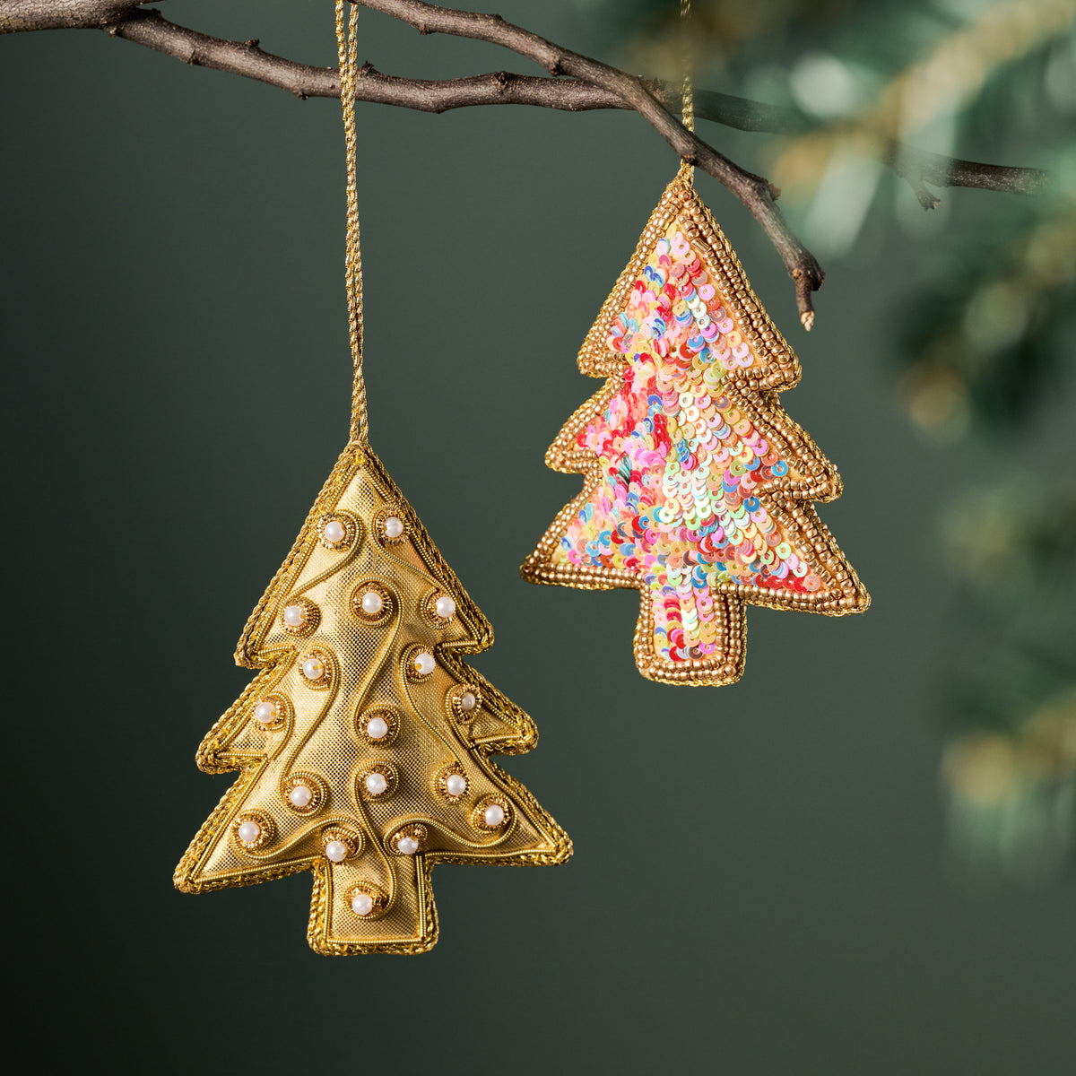 Chashme Sequin Tree Ornament - Ten Thousand Villages