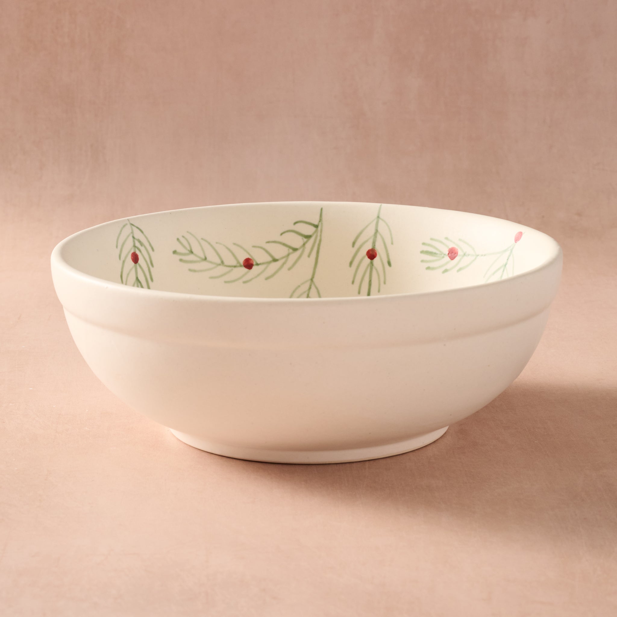 Sardee Holly Ceramic Serving Bowl - Ten Thousand Villages