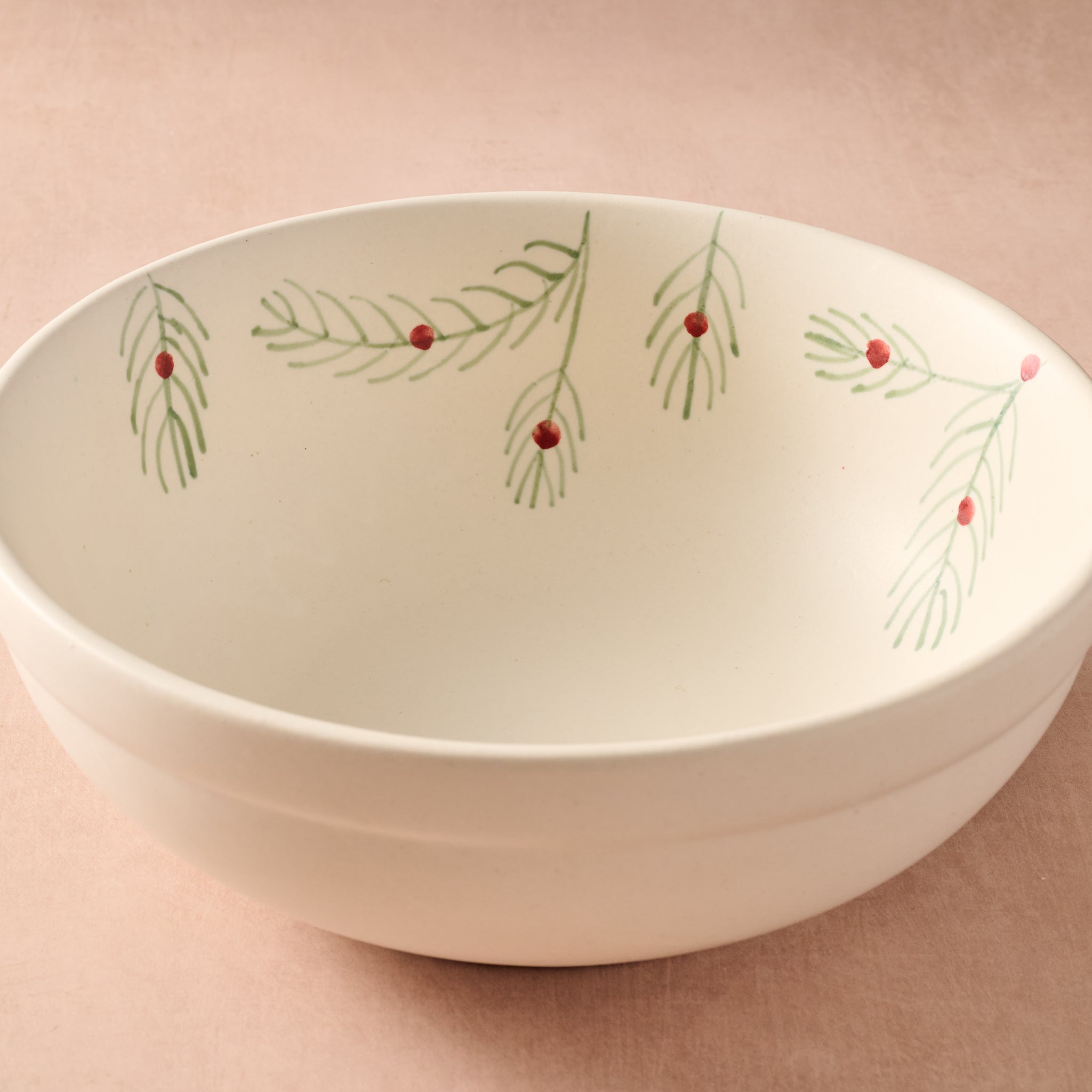 Sardee Holly Ceramic Serving Bowl - Ten Thousand Villages