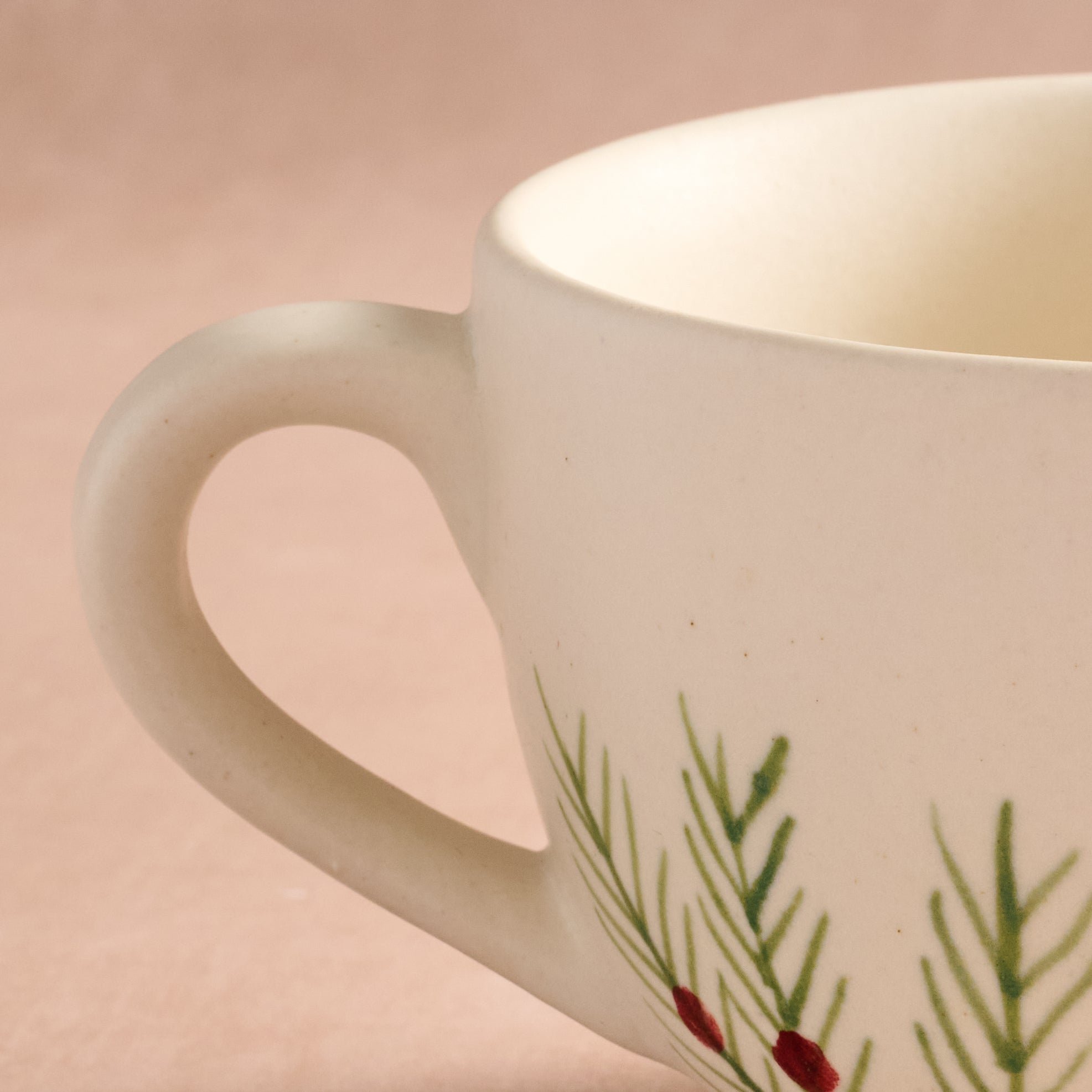 Sardee Holly Oversized Ceramic Mug - Ten Thousand Villages