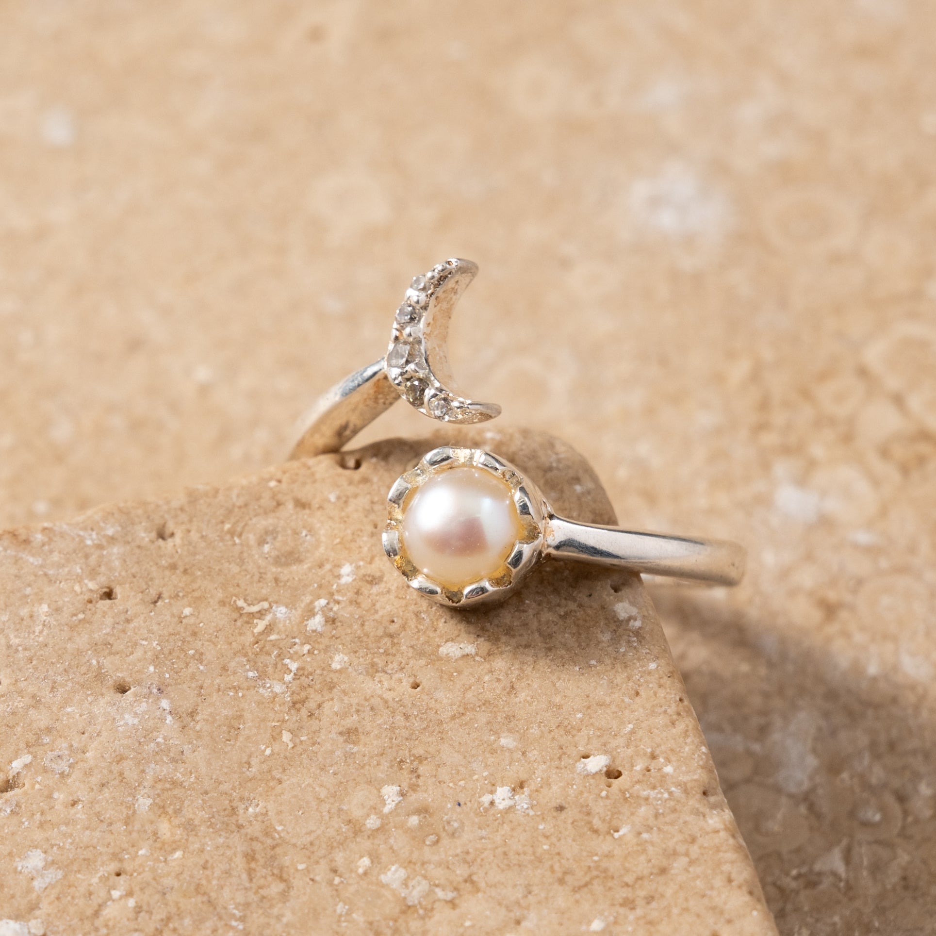 Vidula Sun & Moon Ring - Ten Thousand Villages