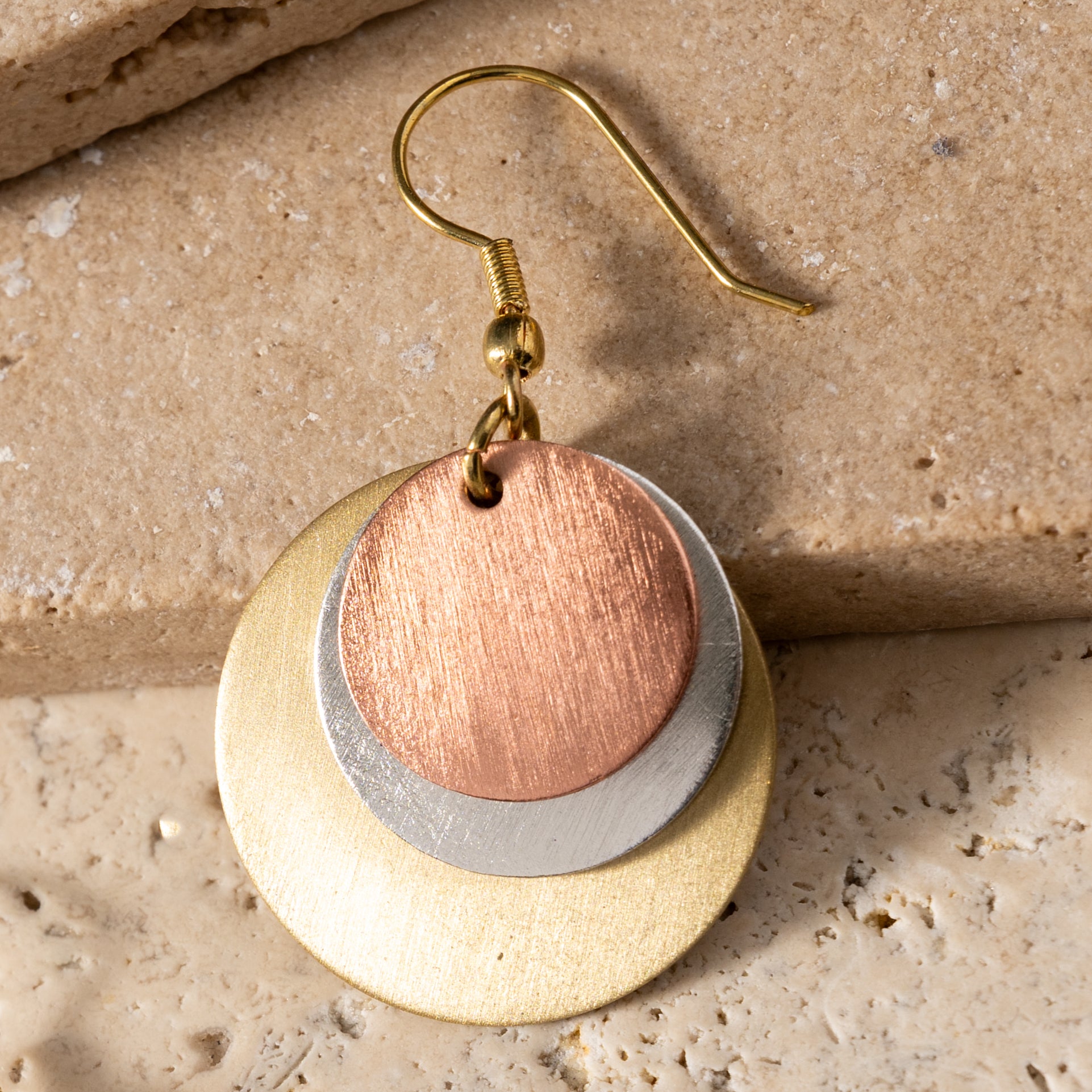 Jharana Layered Disc Earrings - Ten Thousand Villages