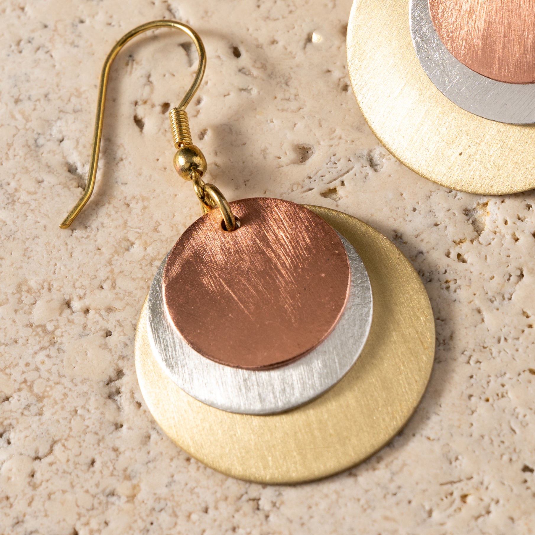 Jharana Layered Disc Earrings - Ten Thousand Villages