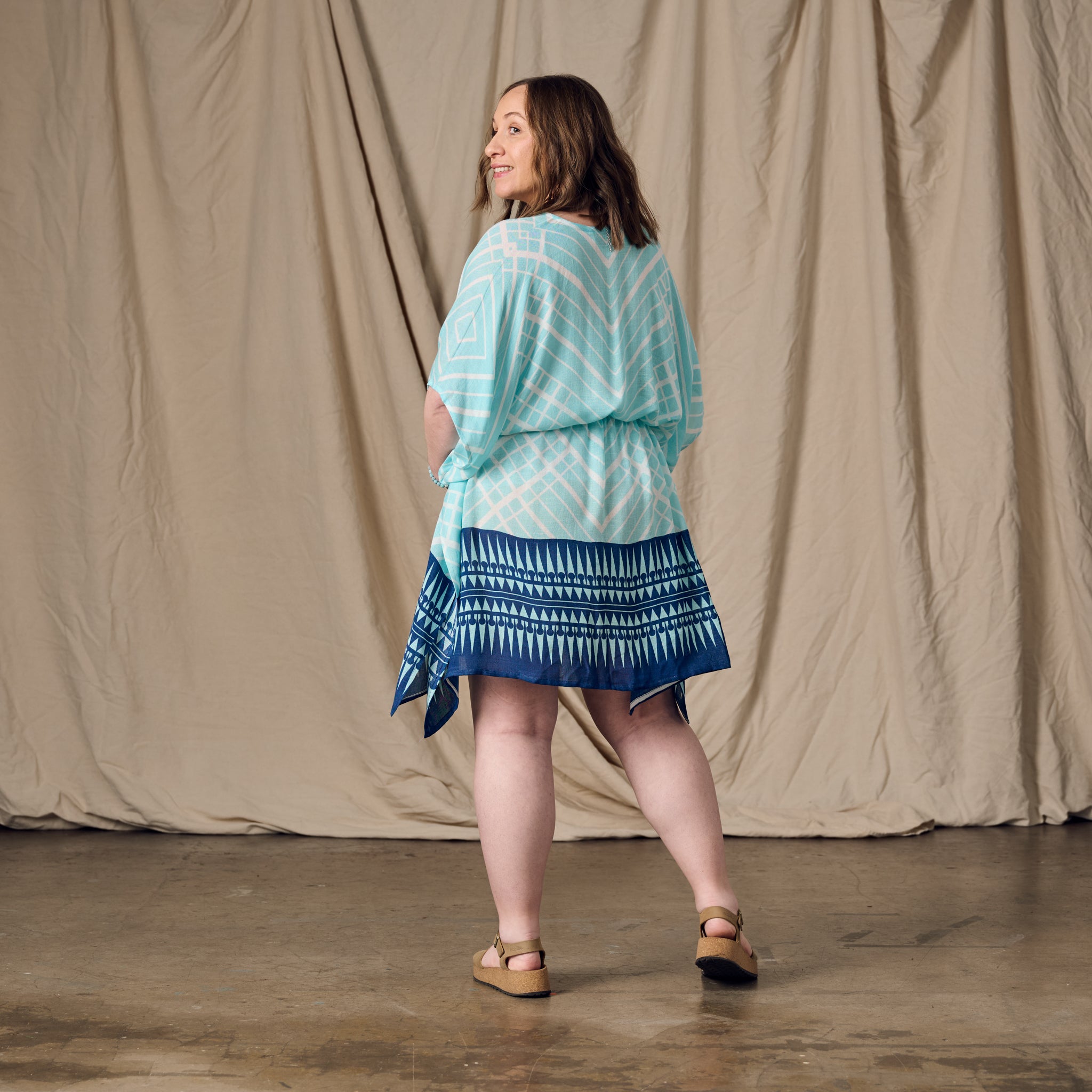 Lahar Geometric Kaftan - Ten Thousand Villages