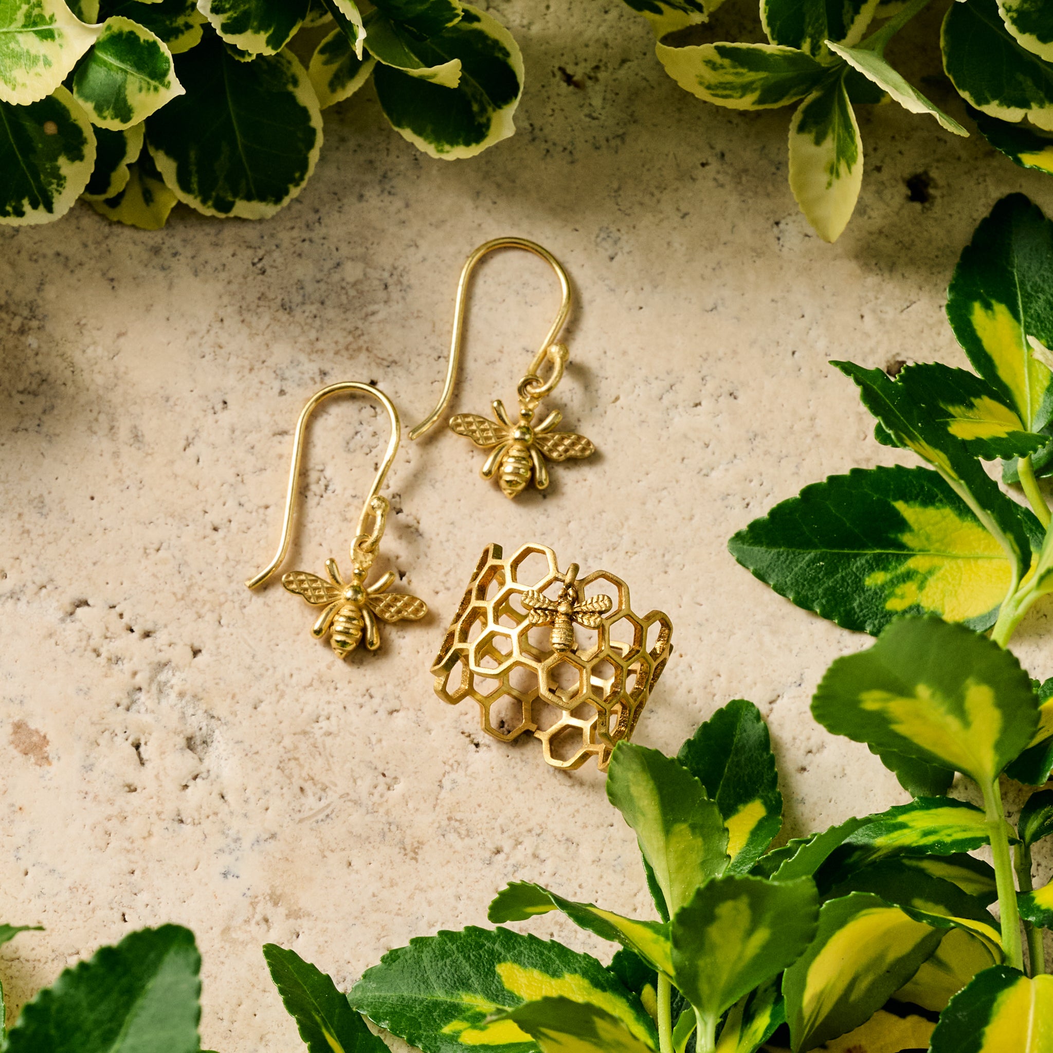 Bee Charmed Dangle Earrings - Ten Thousand Villages