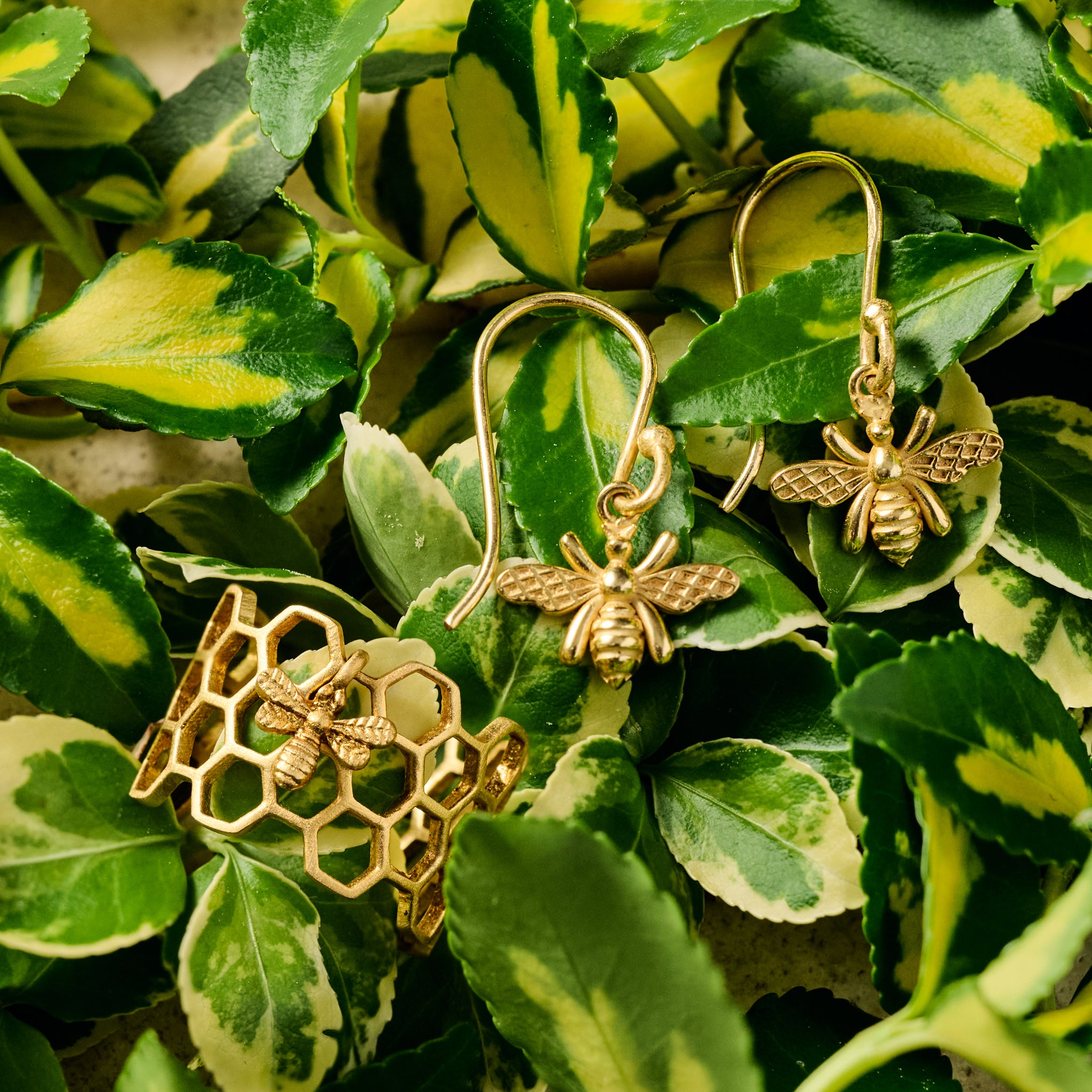 Bee Charmed Dangle Earrings - Ten Thousand Villages