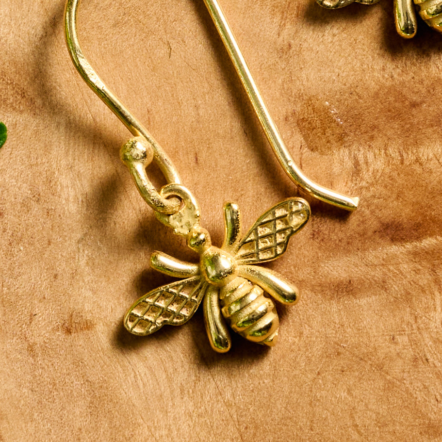 Bee Charmed Dangle Earrings - Ten Thousand Villages