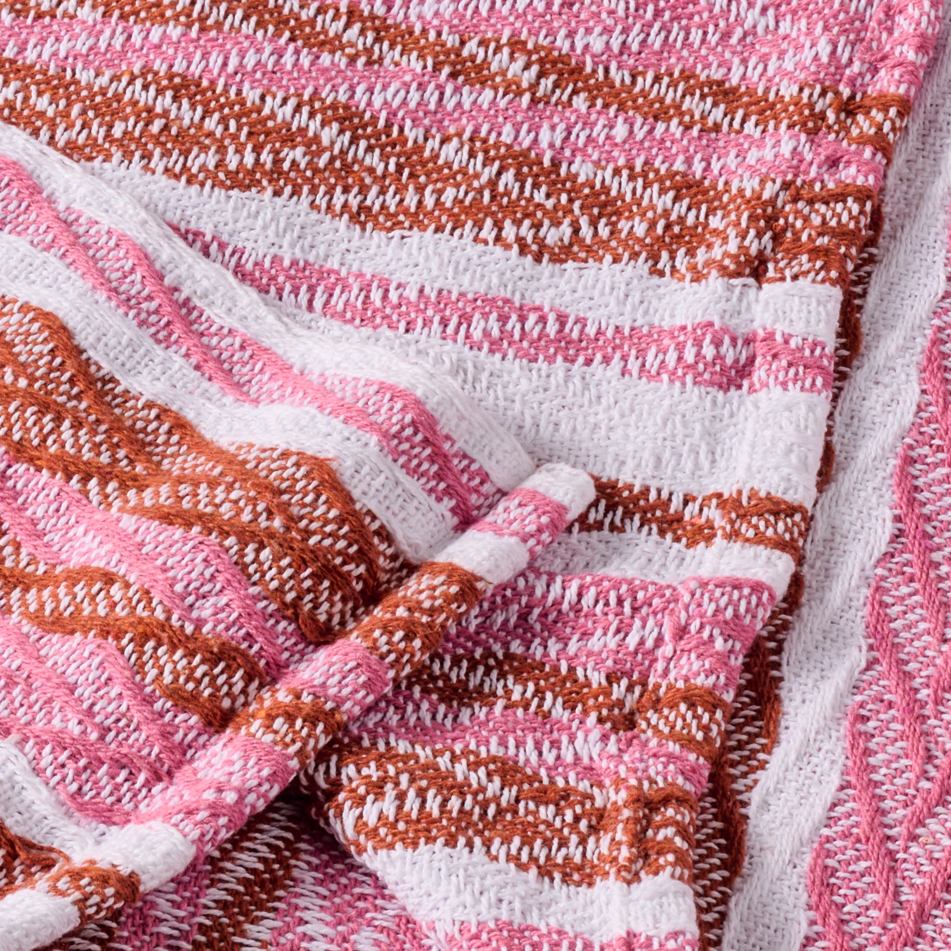 Garmee Upcycled Cotton Beach Blanket - Pink - Ten Thousand Villages