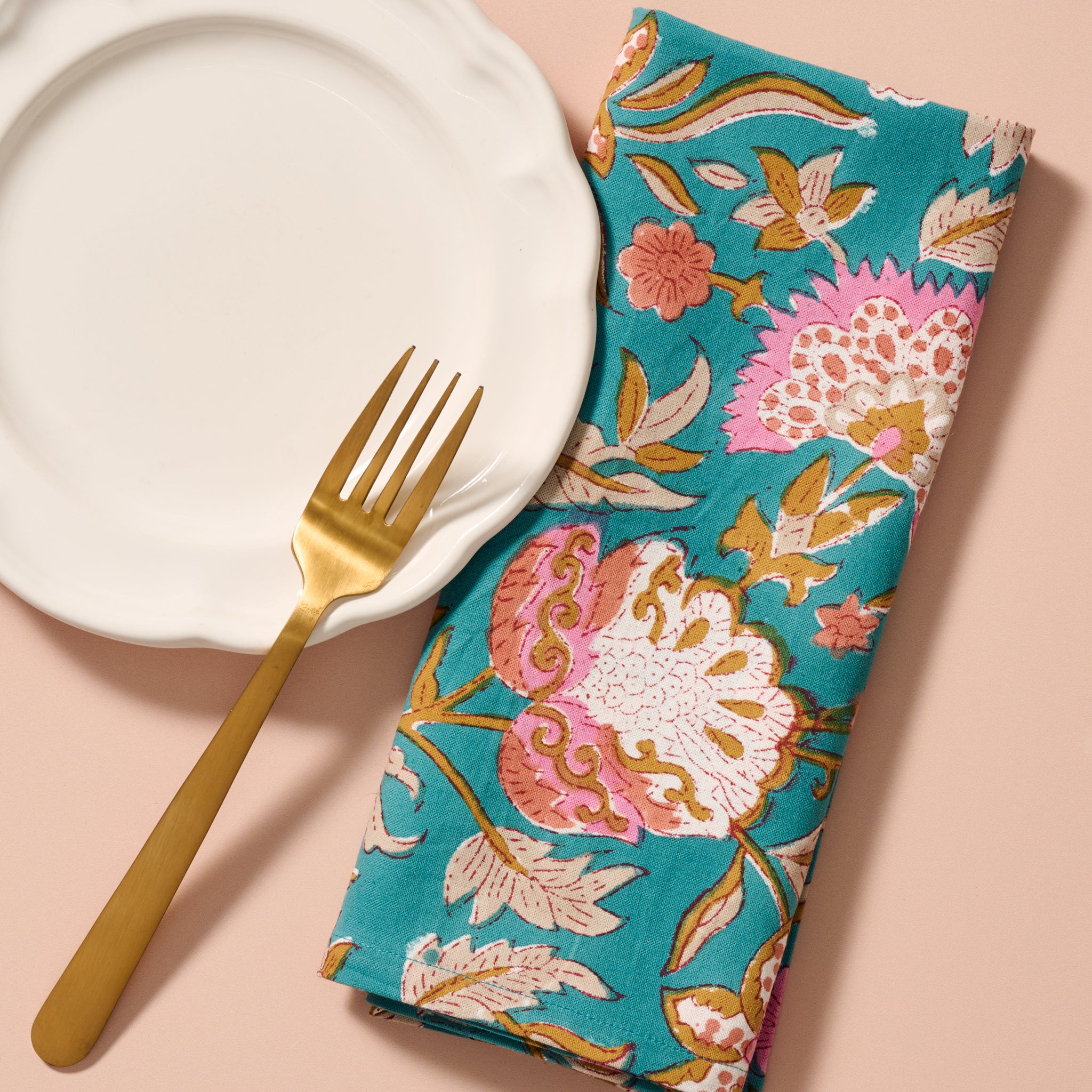 Stabaka Blockprint Napkin - Ten Thousand Villages