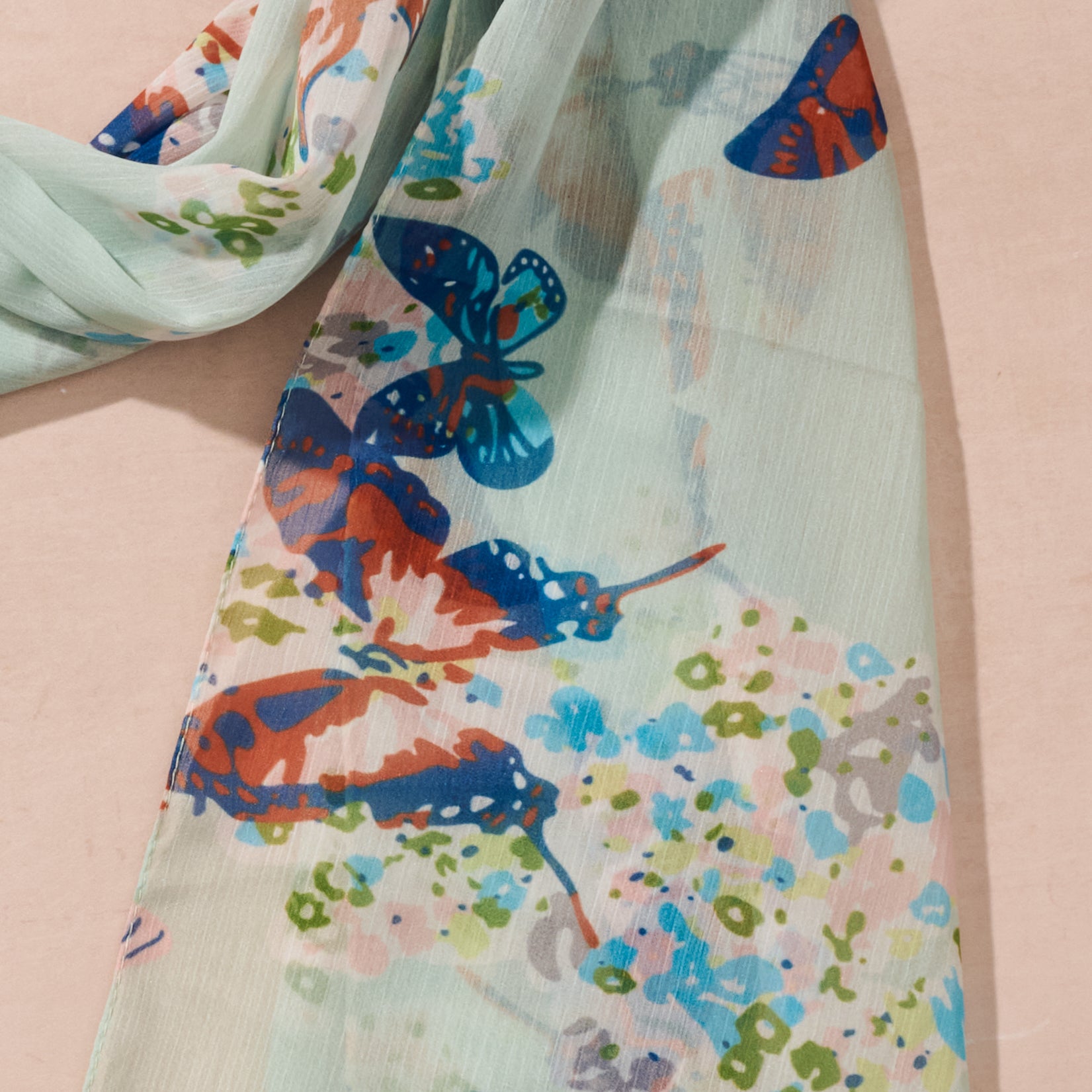 Komal Butterfly Chiffon Scarf - Ten Thousand Villages