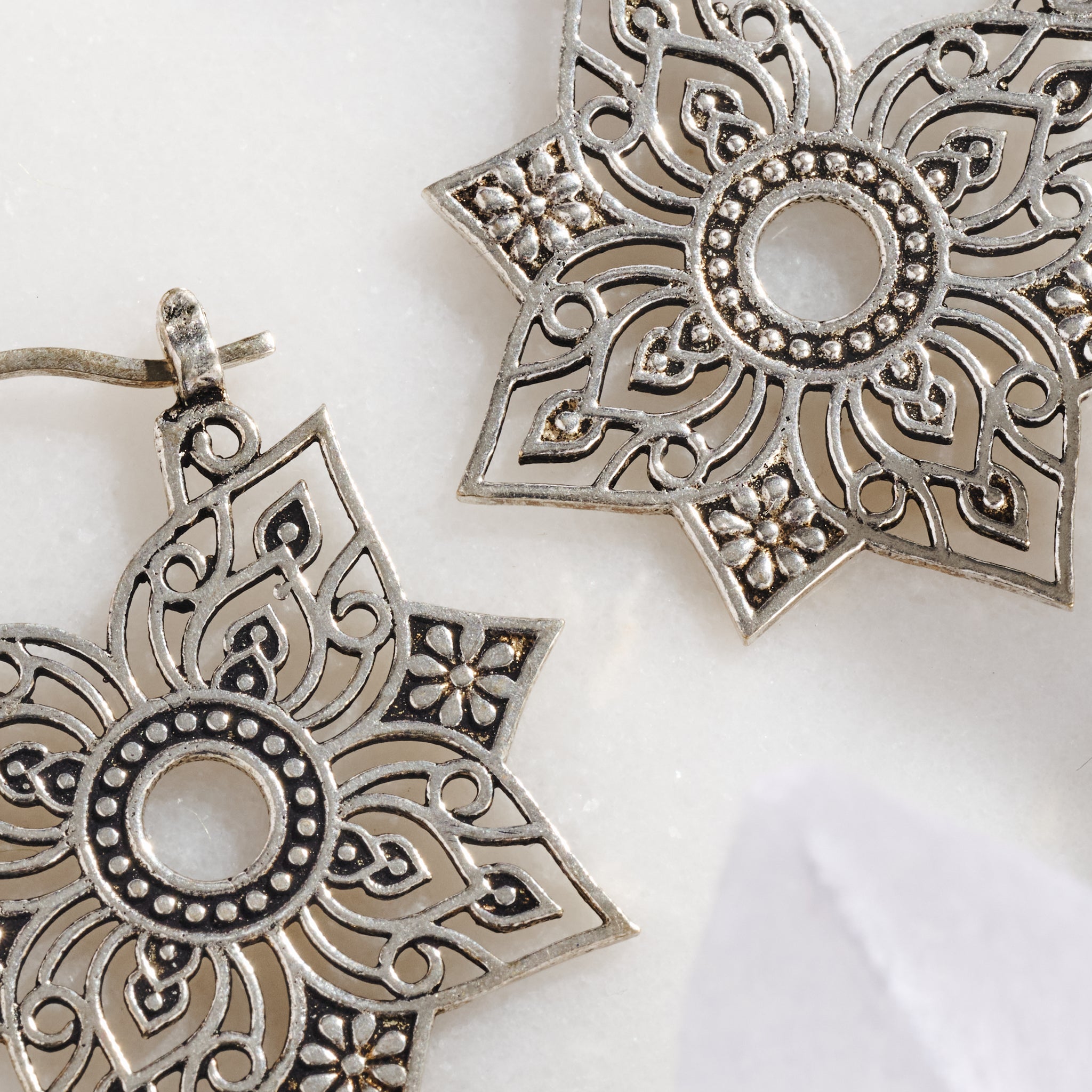 Floral Jali Earrings - Ten Thousand Villages