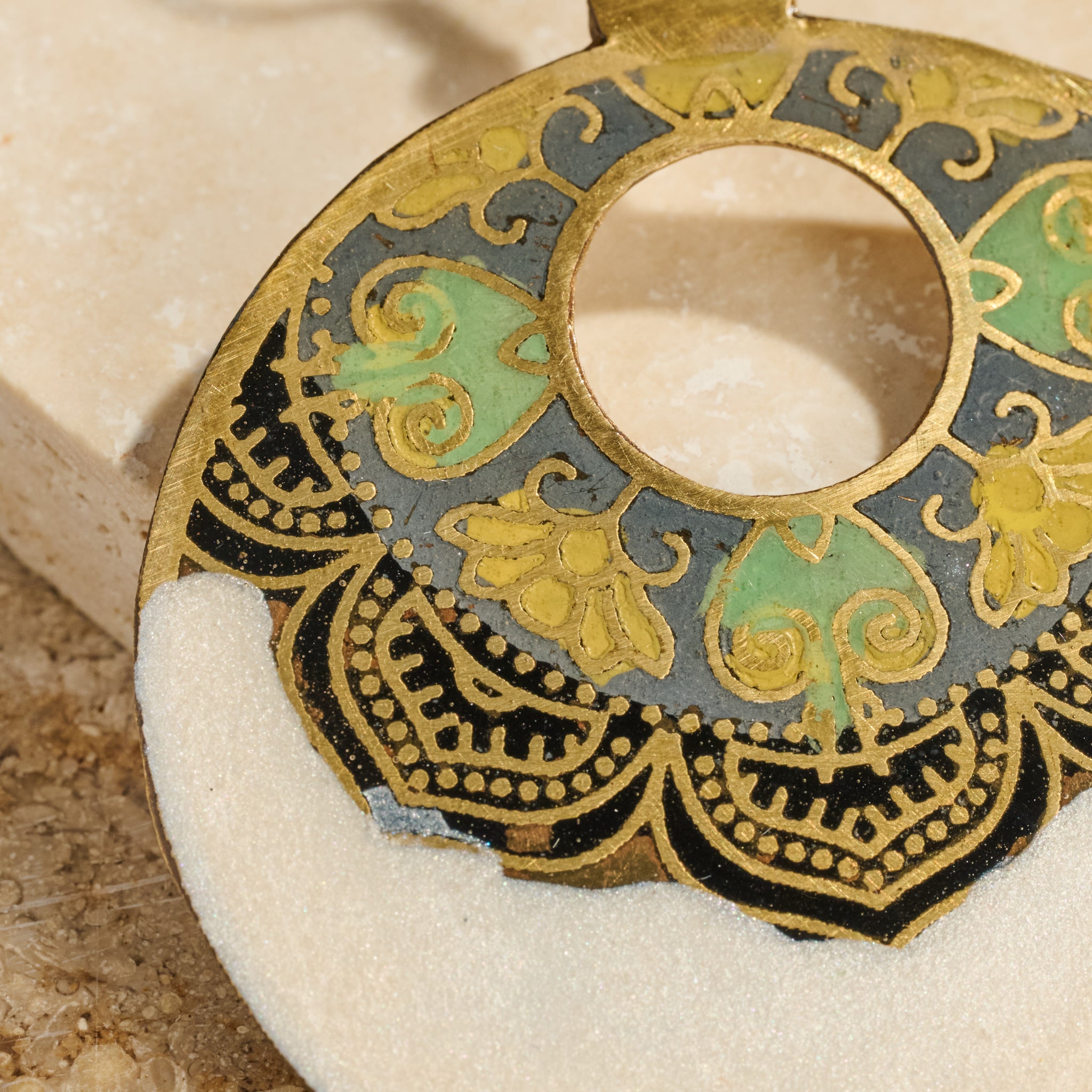 Mandir Enamel Earrings - Ten Thousand Villages