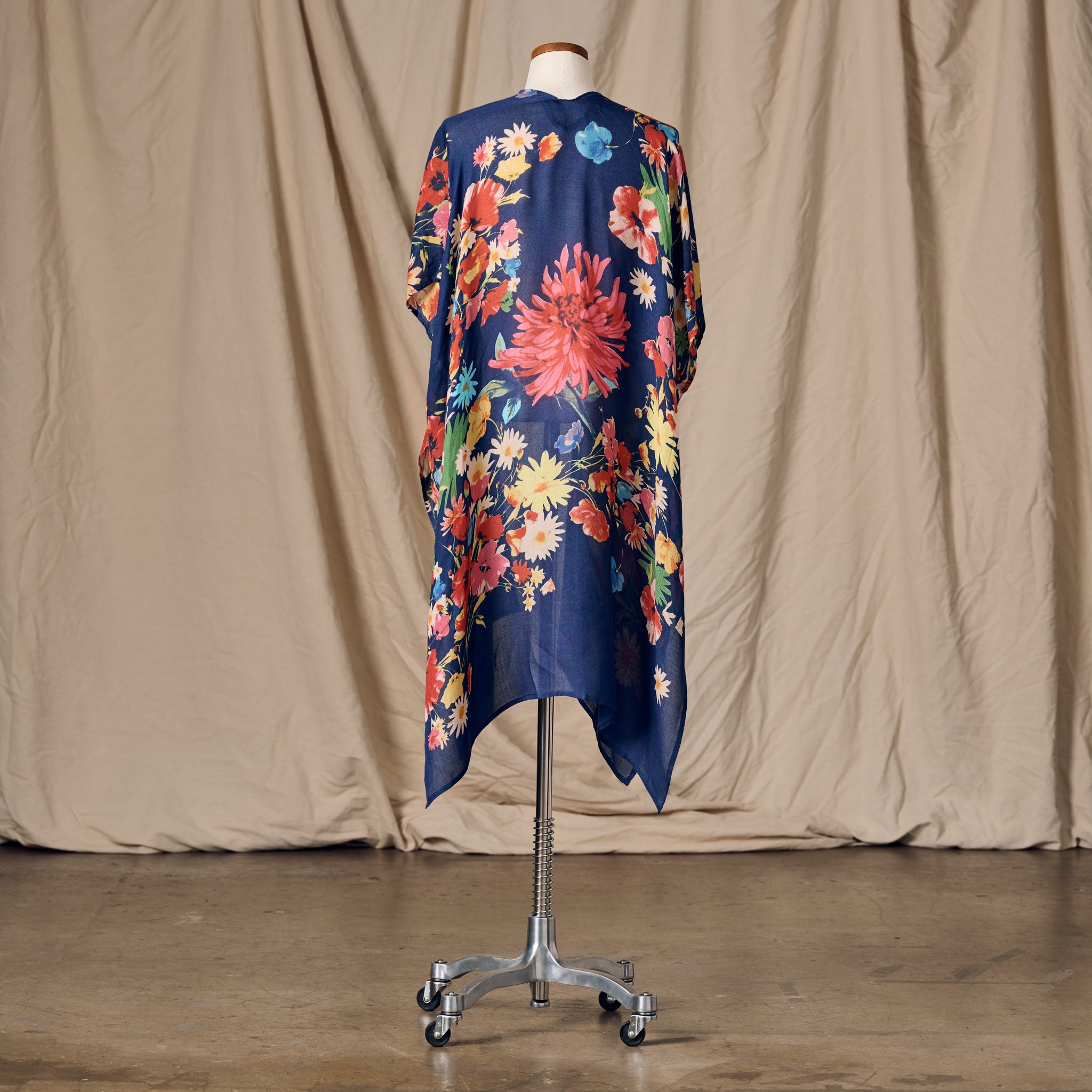 Raseela Blue Floral Modal Topper