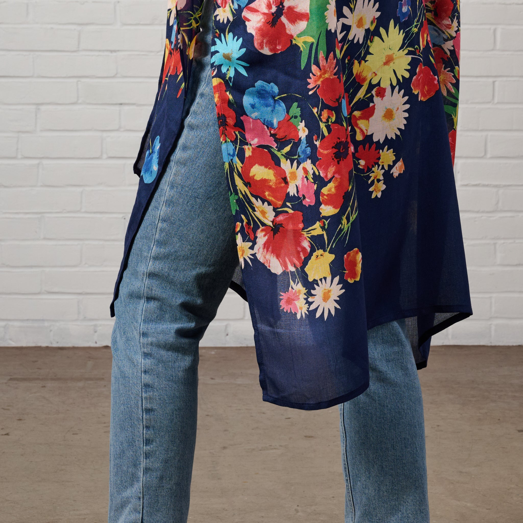 Raseela Blue Floral Modal Topper - Ten Thousand Villages