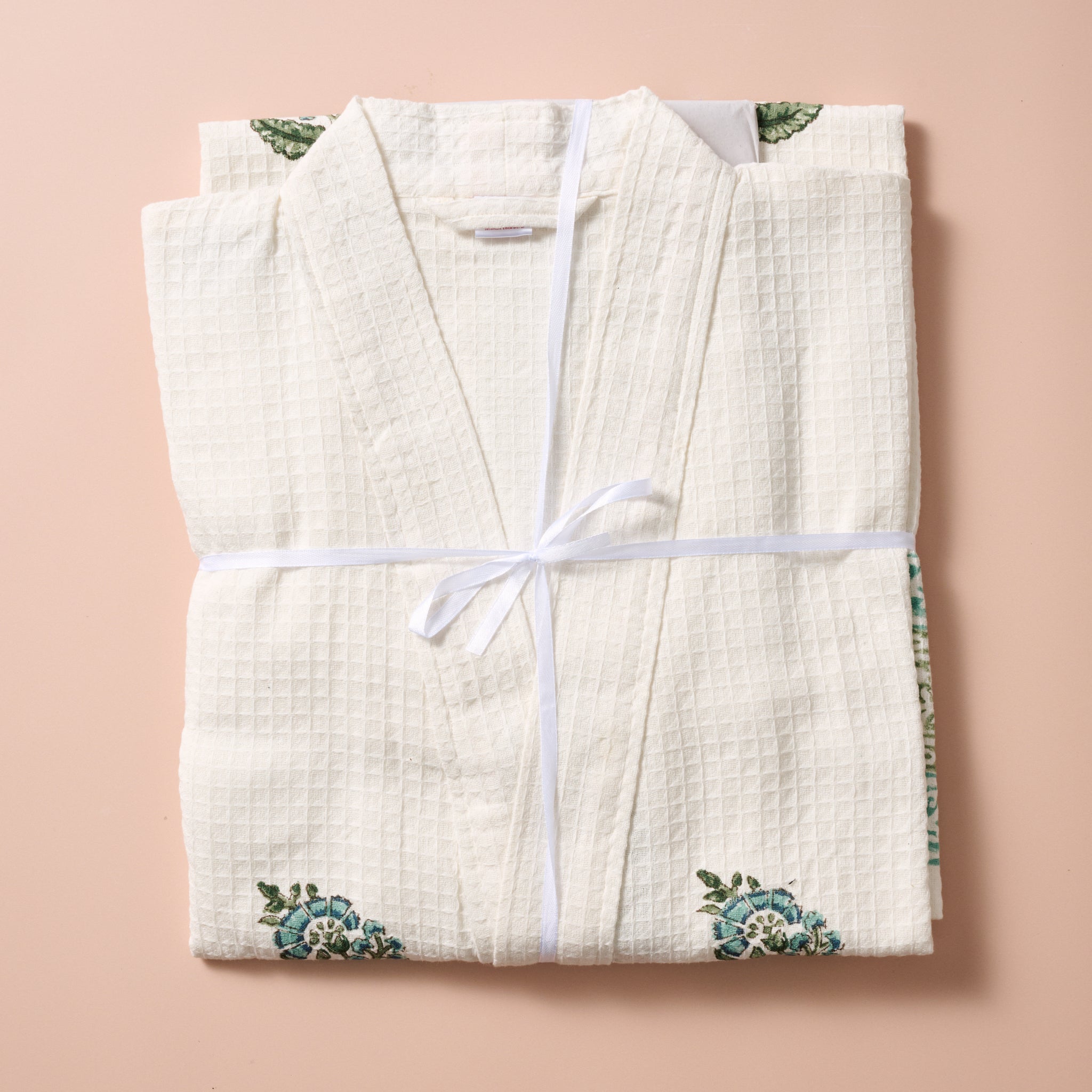 Pera Blockprint Cotton Robe - Ten Thousand Villages