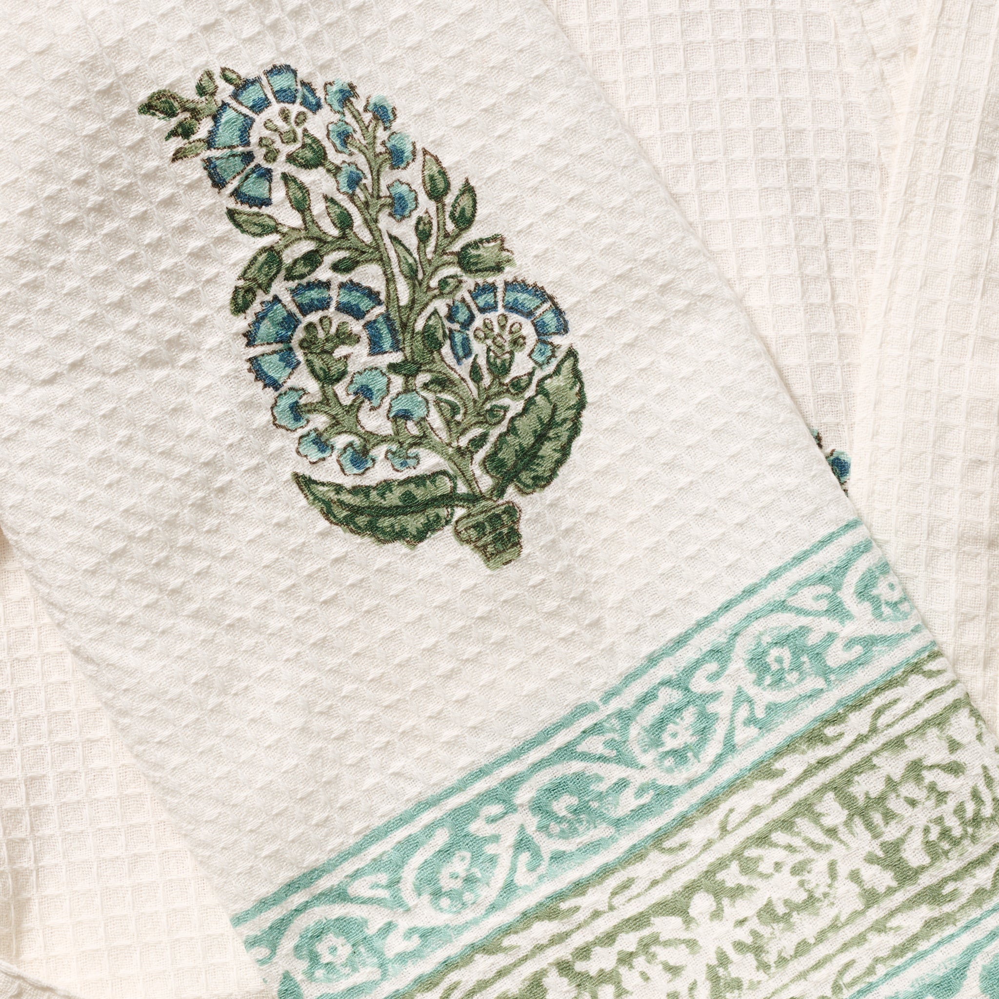 Pera Blockprint Cotton Robe - Ten Thousand Villages