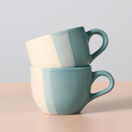 Pheeka Striped Tea Cups - Set of 2 - Ten Thousand Villages