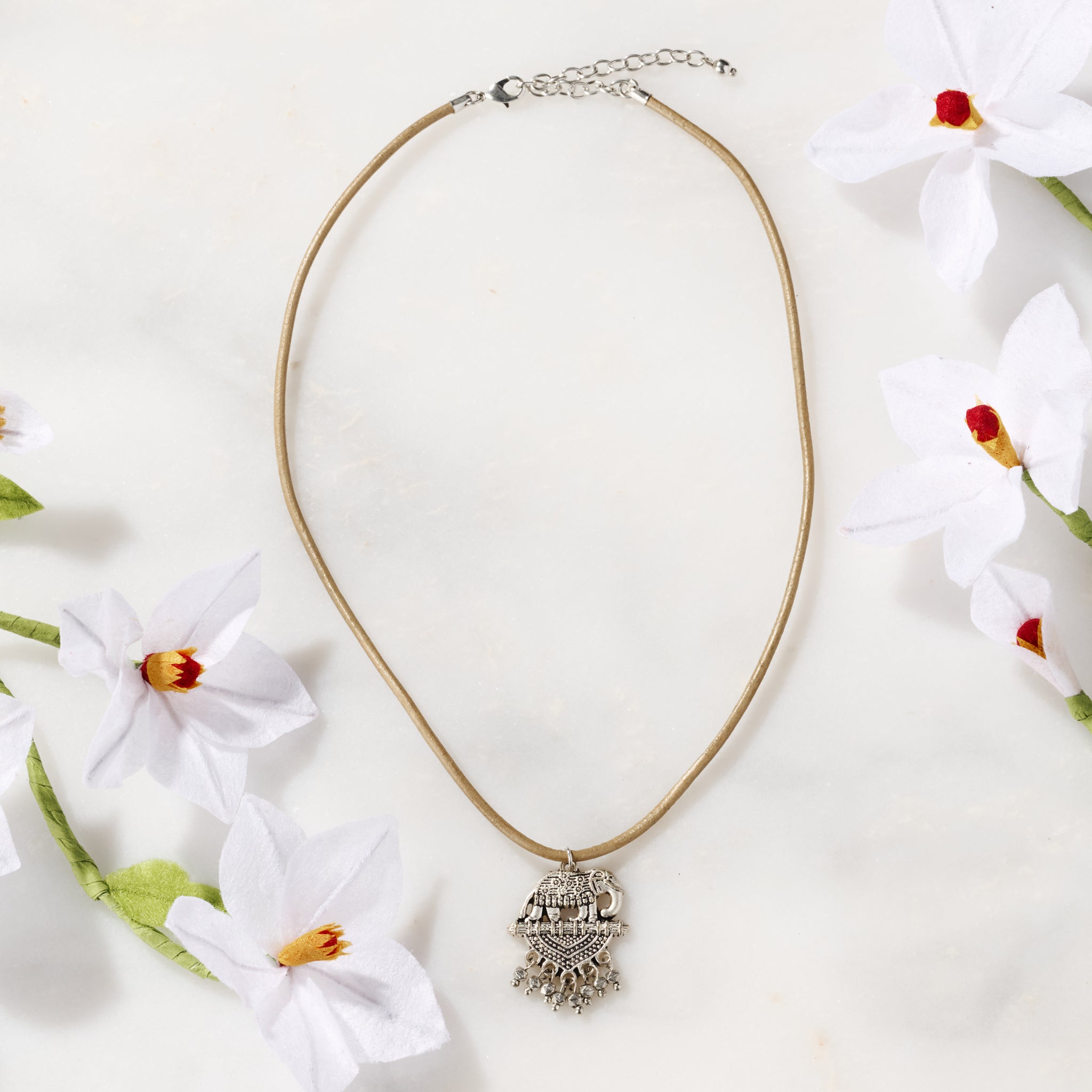 Vijaya Elephant Pendant Necklace - Ten Thousand Villages