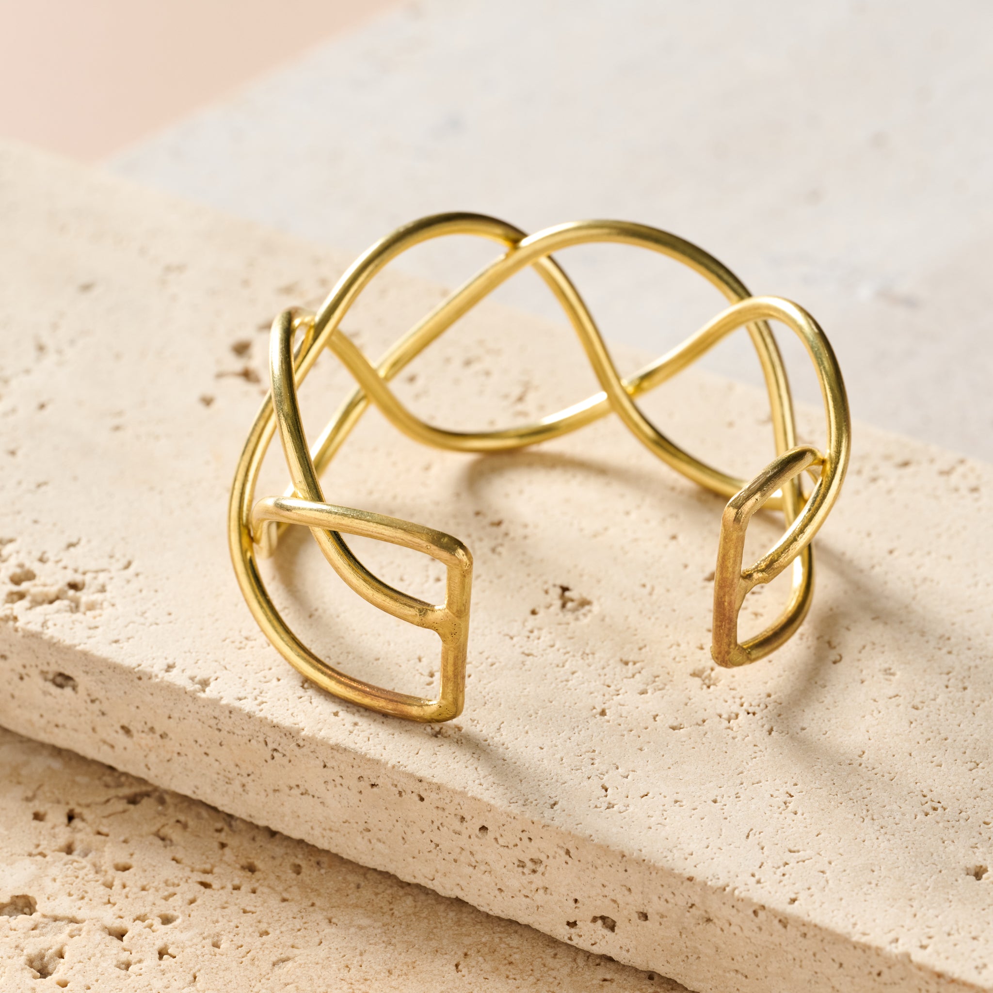 Intertwined Brass Cuff - Ten Thousand Villages