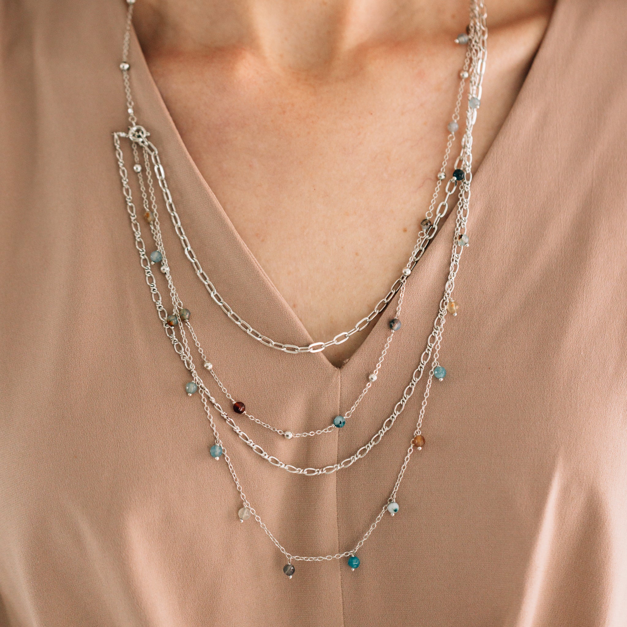 Nanda Layered Beaded Necklace - Ten Thousand Villages