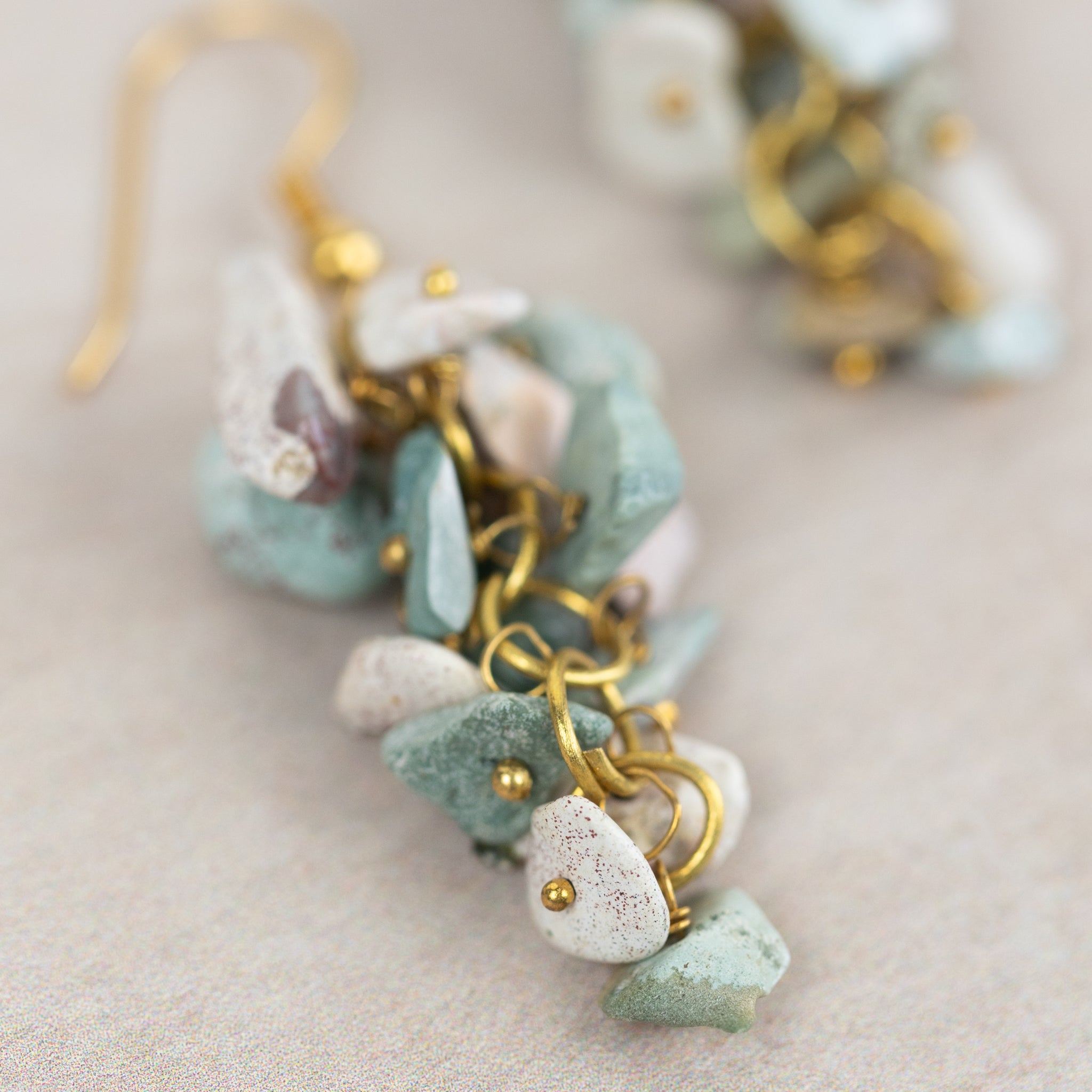 Kali Turquoise Cluster Dangle Earrings - Ten Thousand Villages
