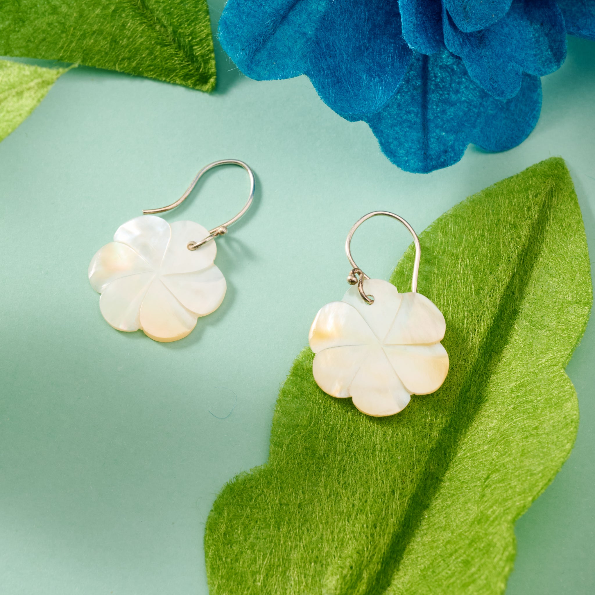 Seroja Mother of Pearl Earrings - Ten Thousand Villages
