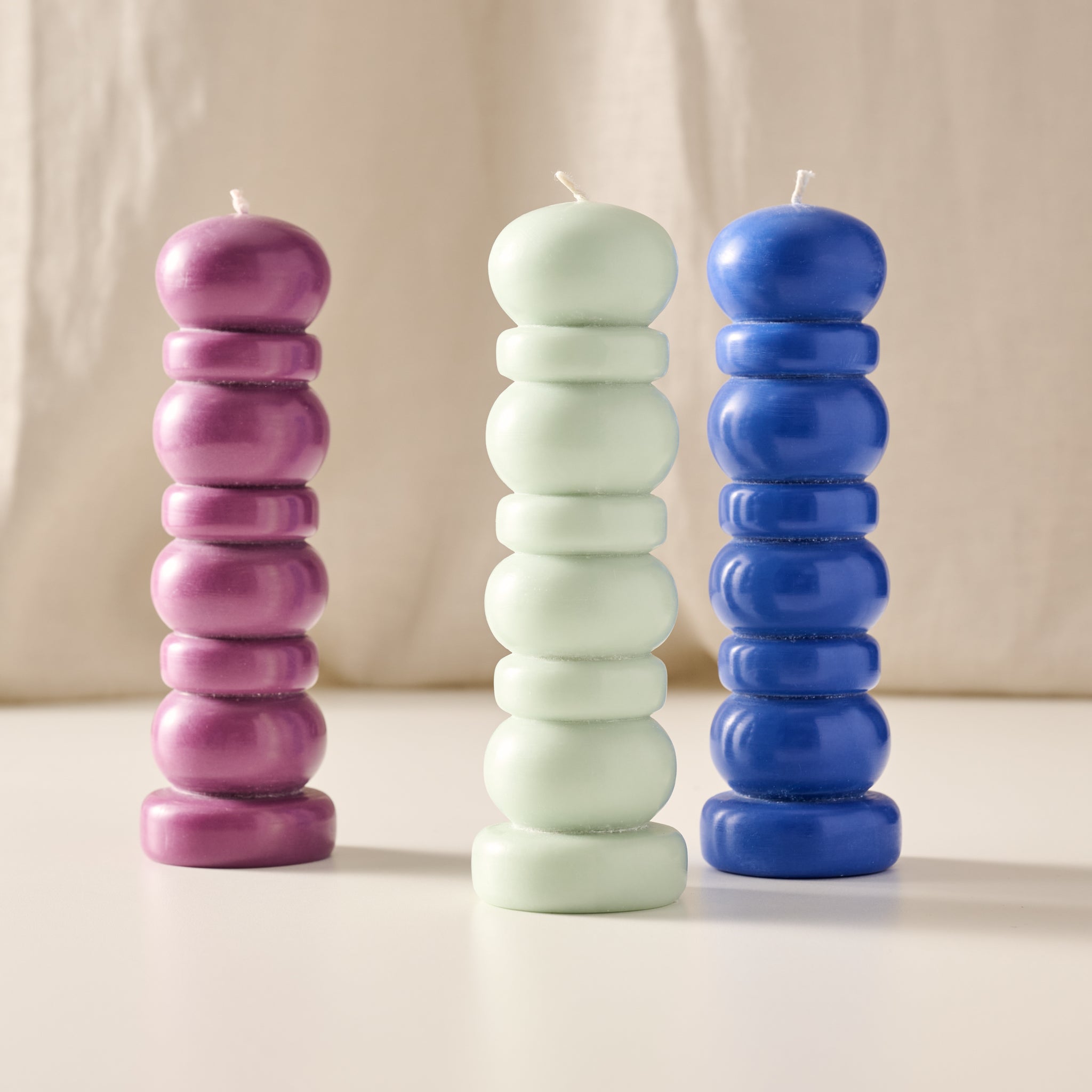 Subuh Sage Palm Wax Pagoda Candle