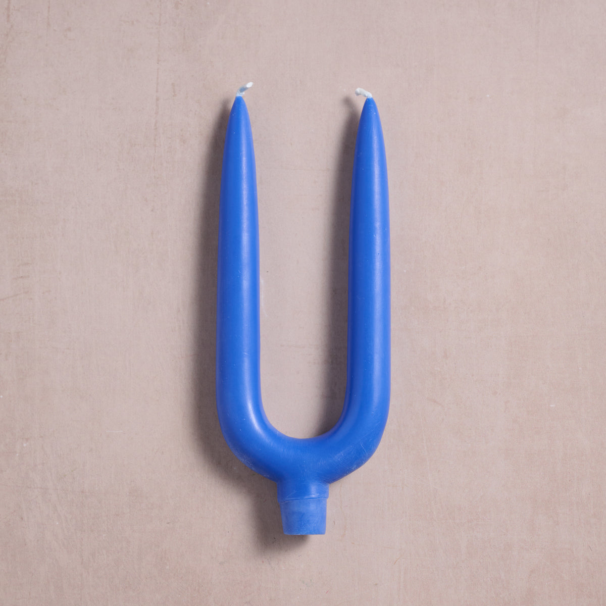 Pindho Cobalt Palm Wax Twin Candle