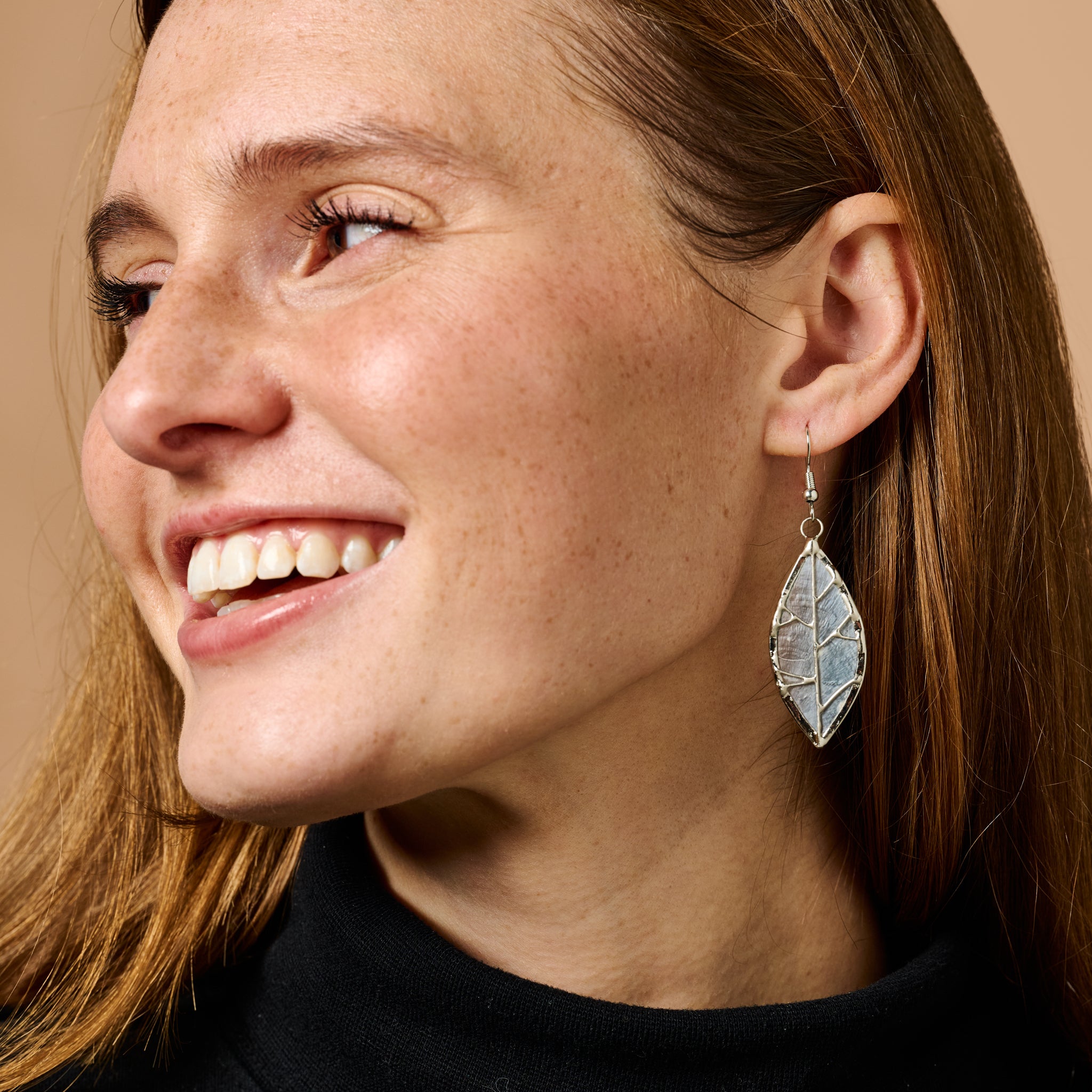 Leaf Capiz Earrings - Ten Thousand Villages