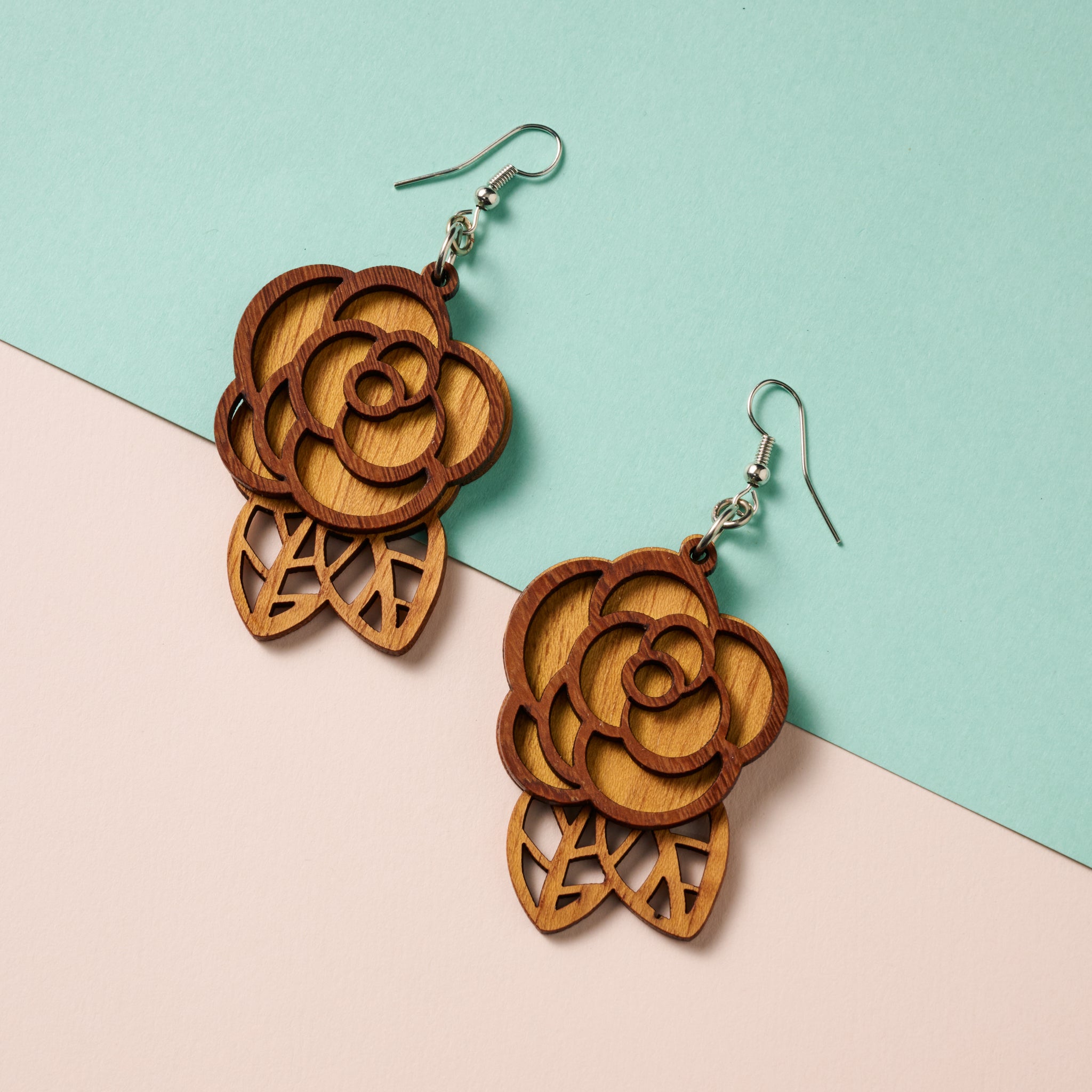Rosas Langka Wood Earrings - Ten Thousand Villages