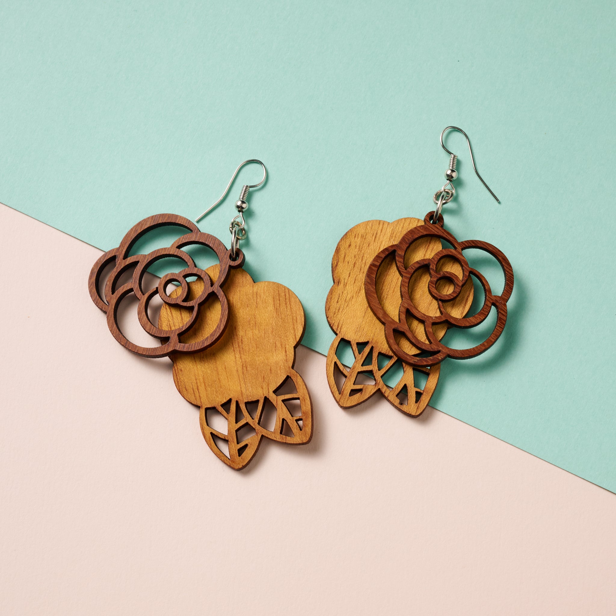 Rosas Langka Wood Earrings - Ten Thousand Villages