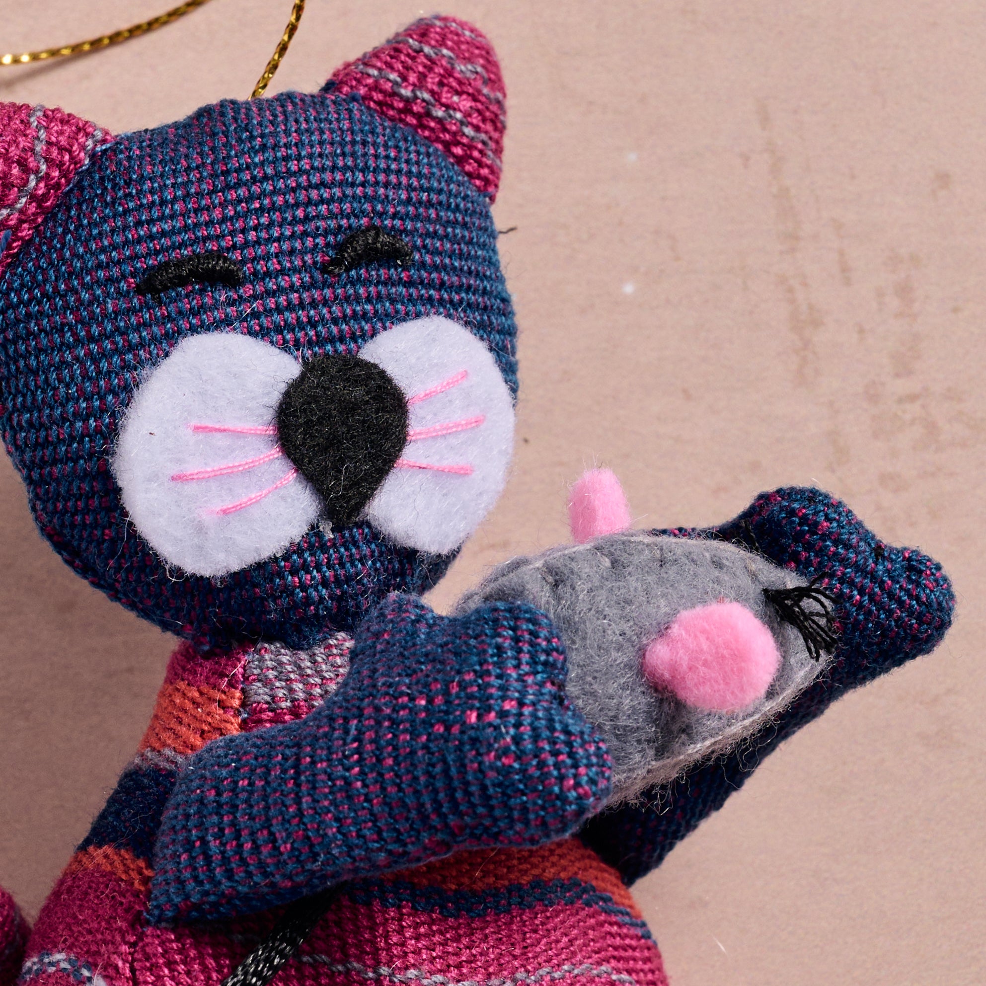 Amable Cat & Mouse Ornament - Ten Thousand Villages