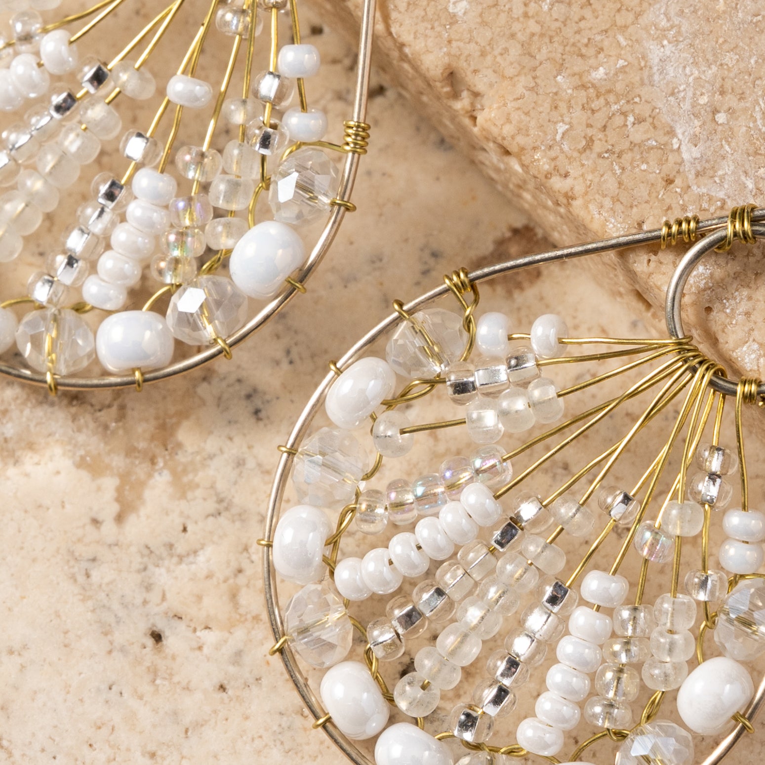Vaso Glass Bead Teardrop Earrings - Ten Thousand Villages