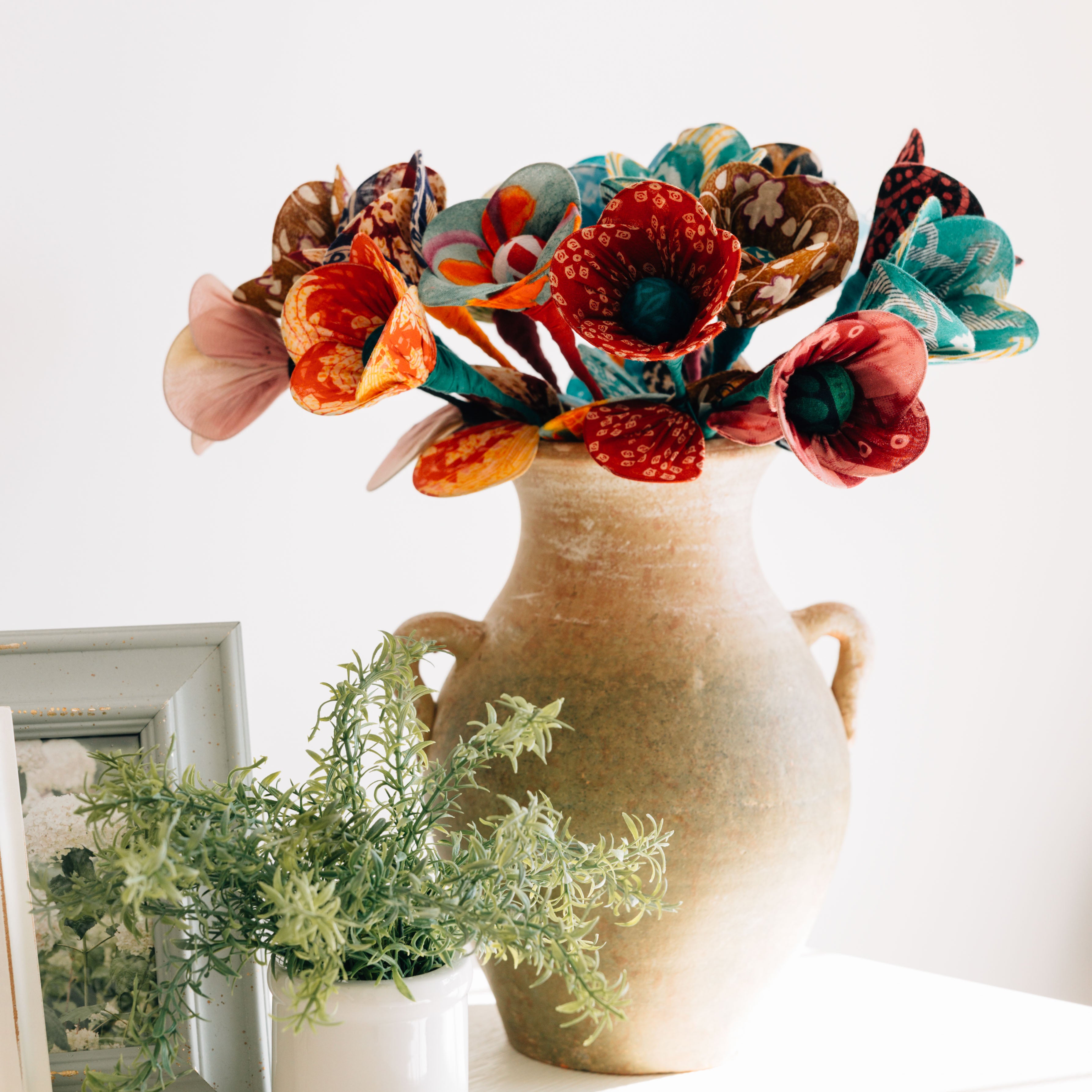 Recycled Sari Flower - Ten Thousand Villages