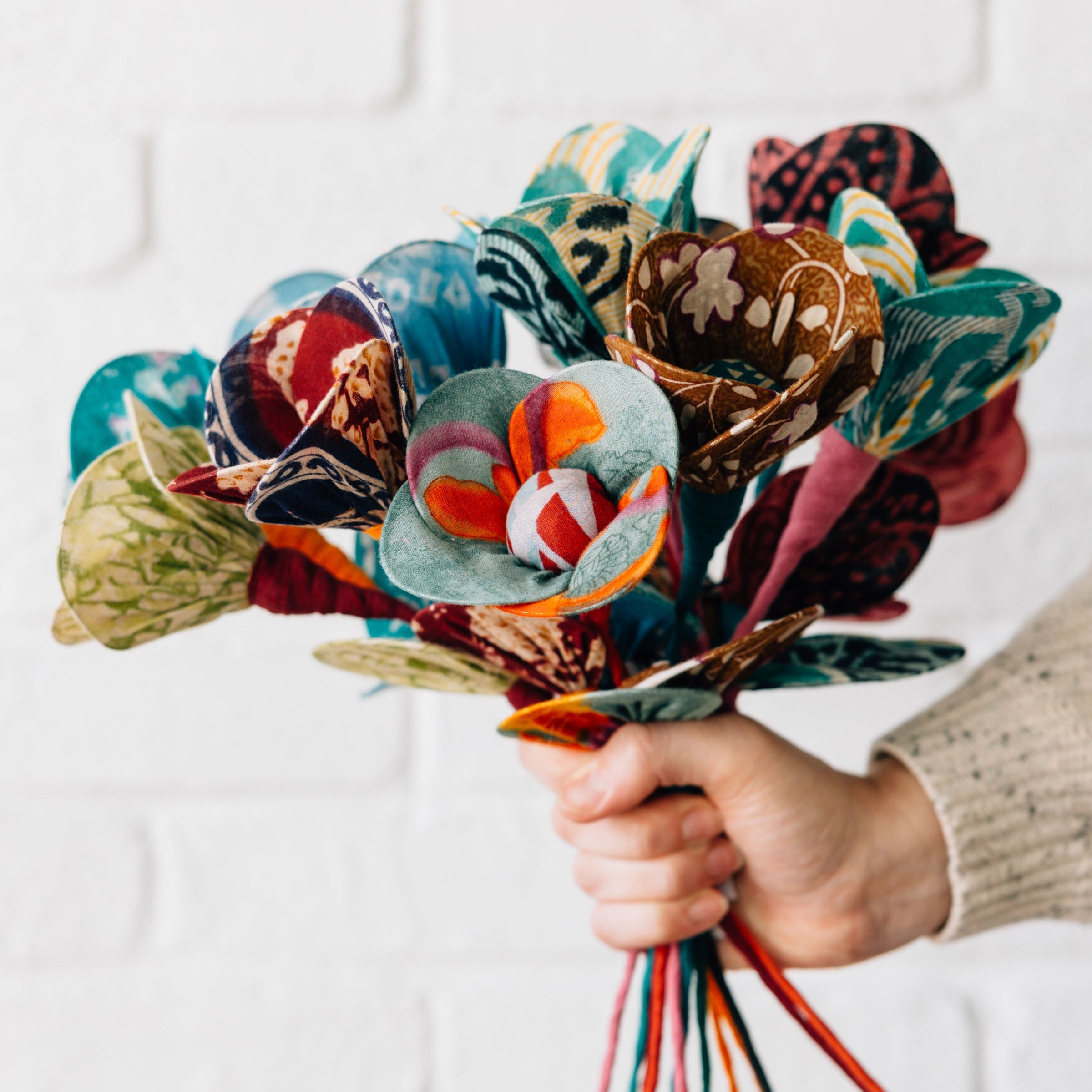 Mother's Day Special: Sari Flower Bouquet - Ten Thousand Villages