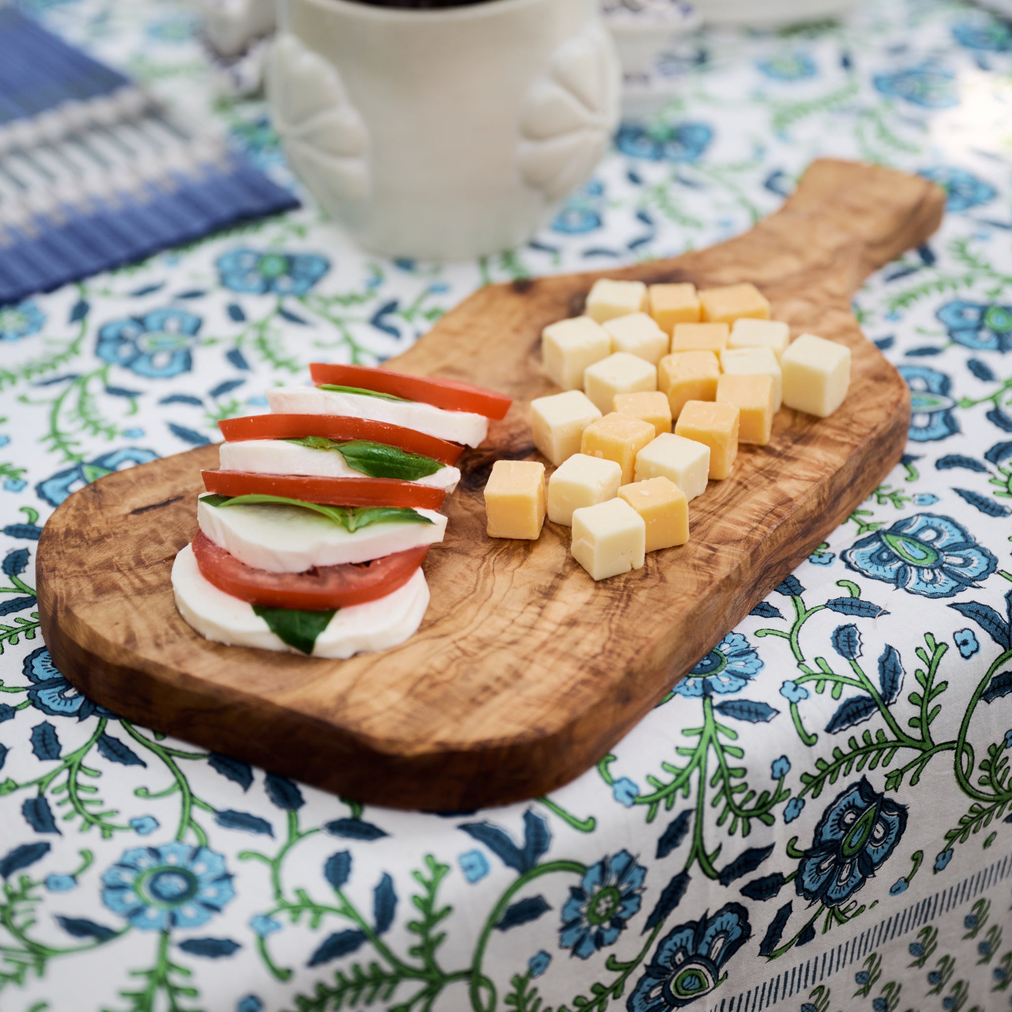 Elia Olive Wood Charcuterie Board - Ten Thousand Villages