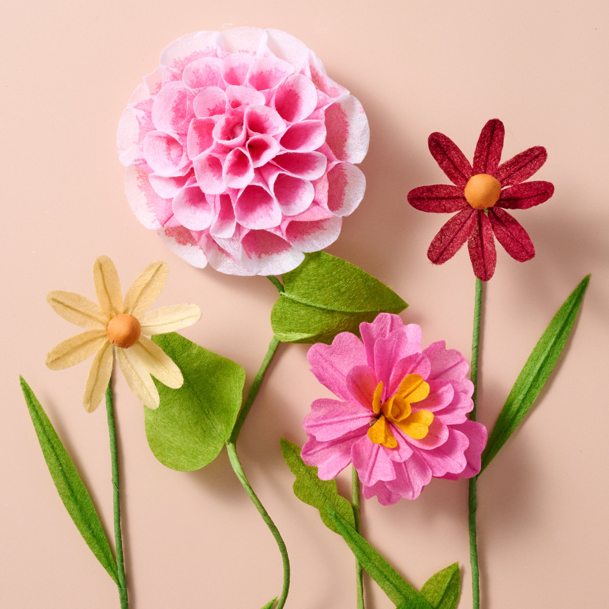 Silk Paper Cosmo Flower - Pink - Ten Thousand Villages