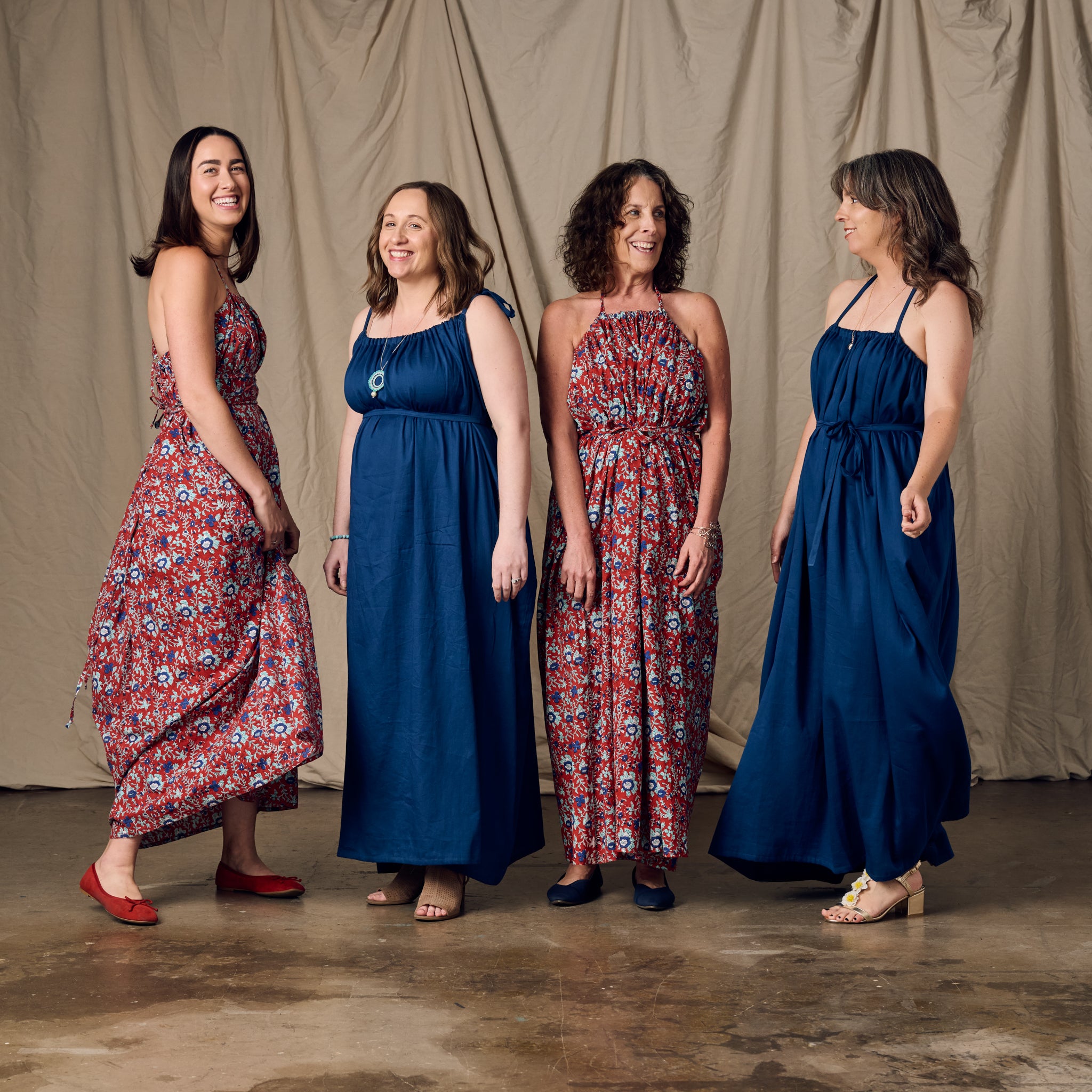 Kanya Floral Cotton Maxi Style Dress - Ten Thousand Villages
