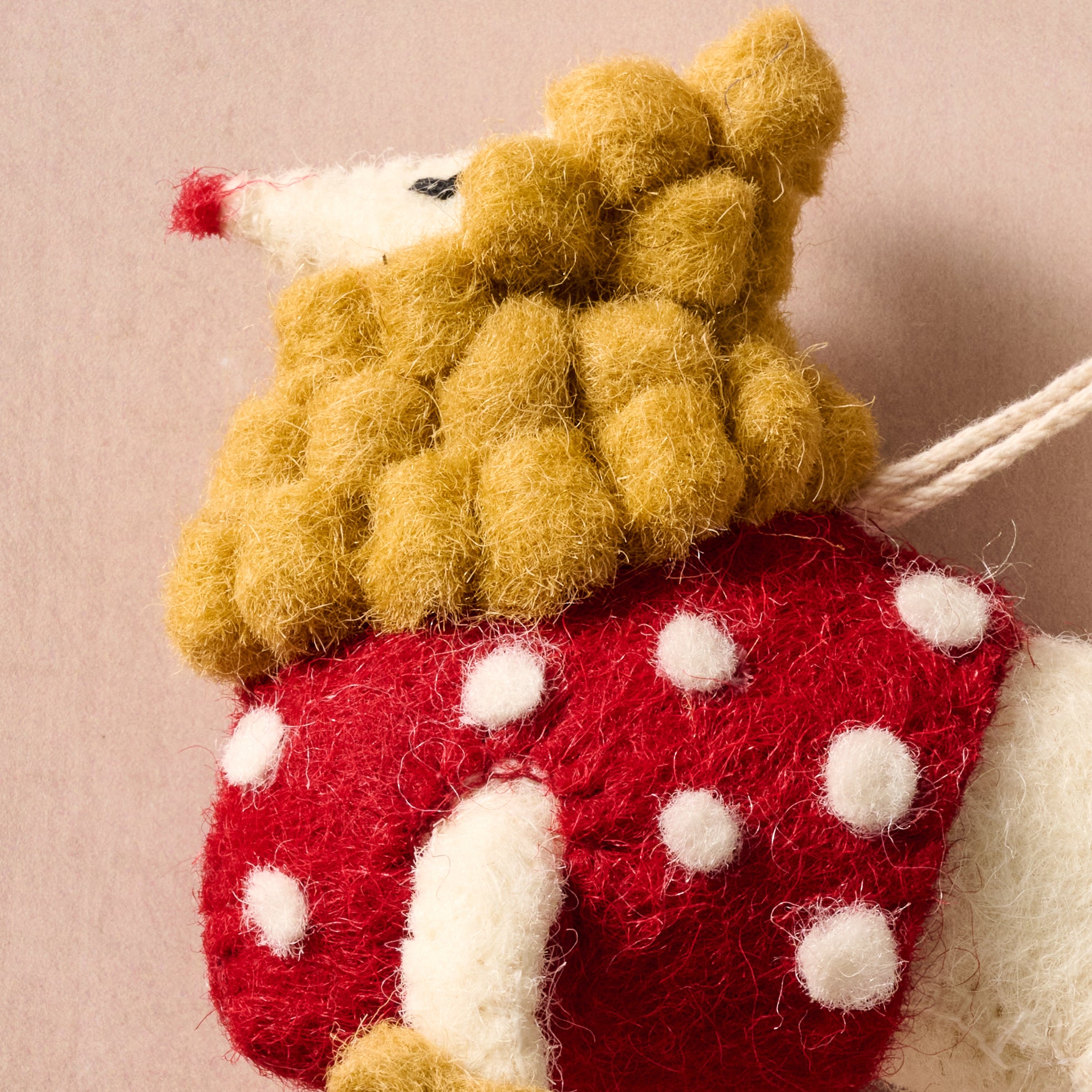 Pyaara Poodle Wool Ornament - Ten Thousand Villages