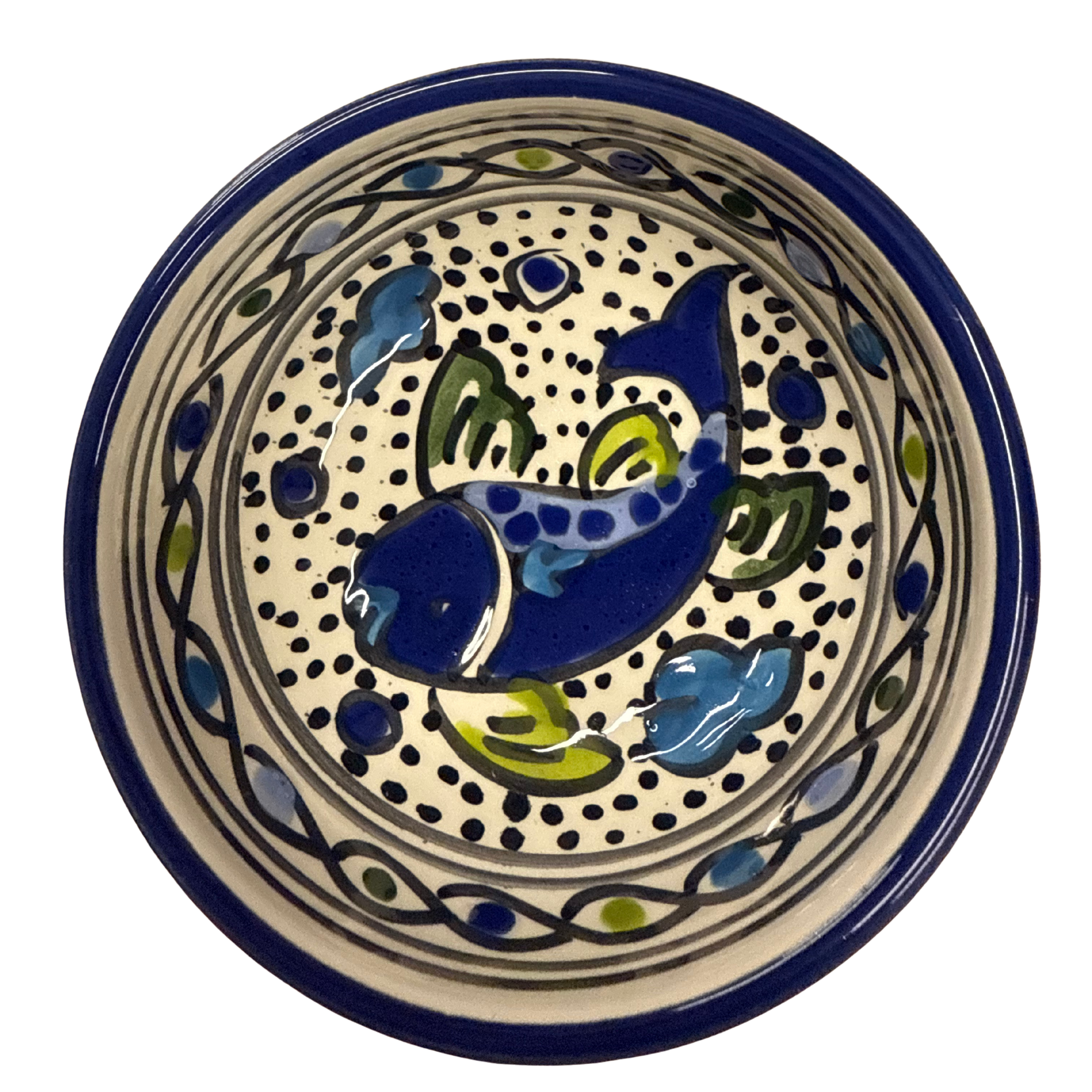Hudu Blue Koi Bowl - Ten Thousand Villages