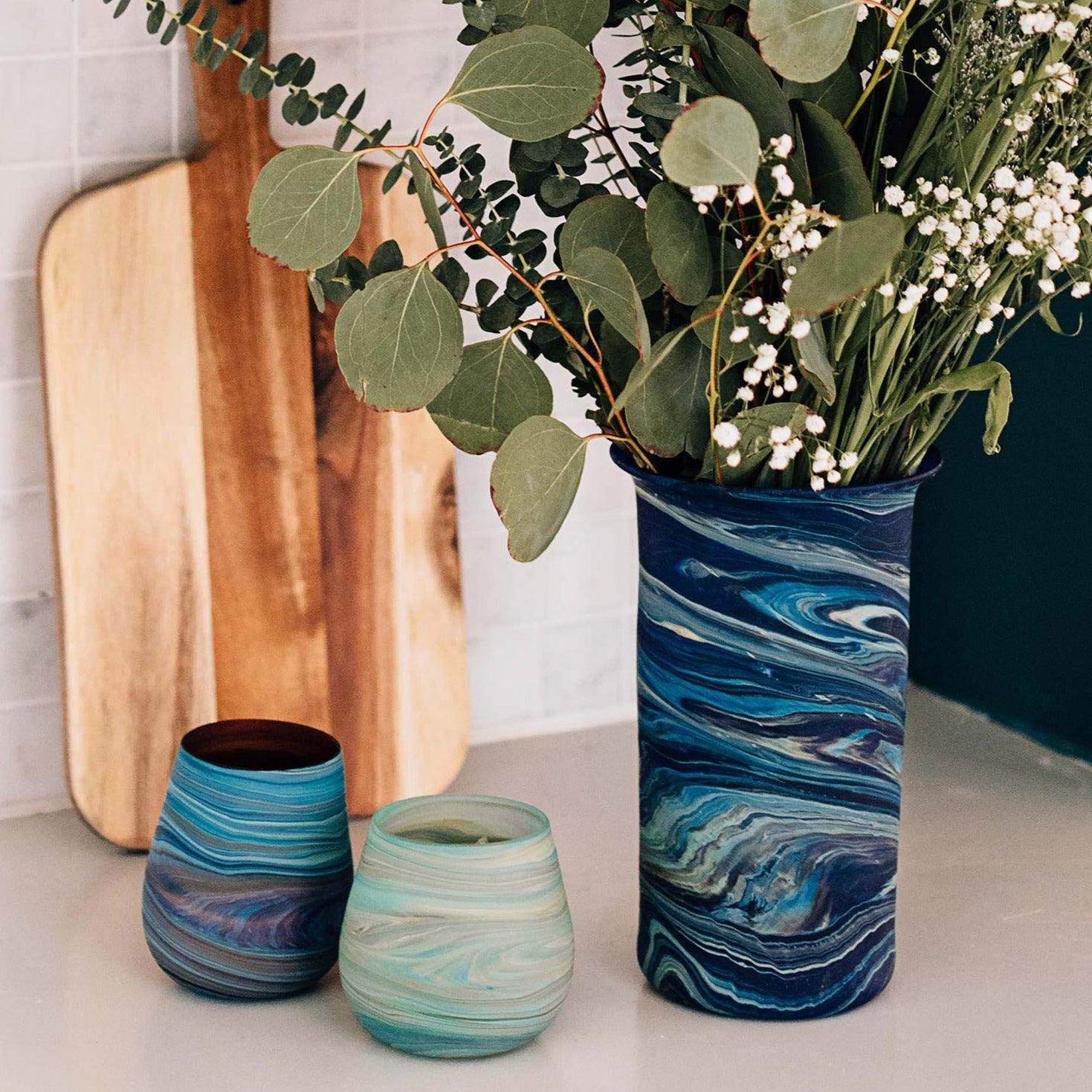 Phoenician Glass Vase - Ten Thousand Villages