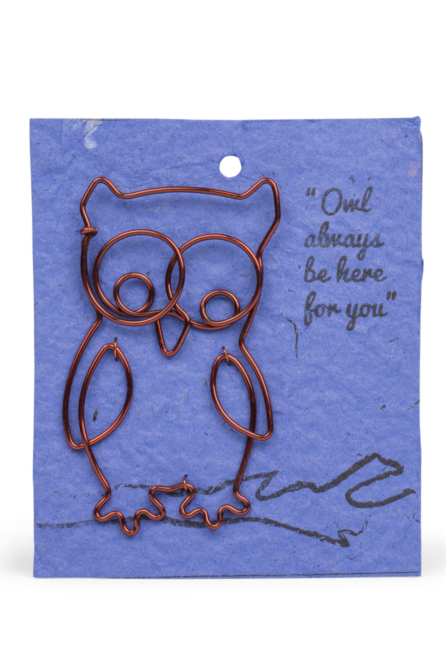 Wire Owl  Gift Bookmark - Ten Thousand Villages