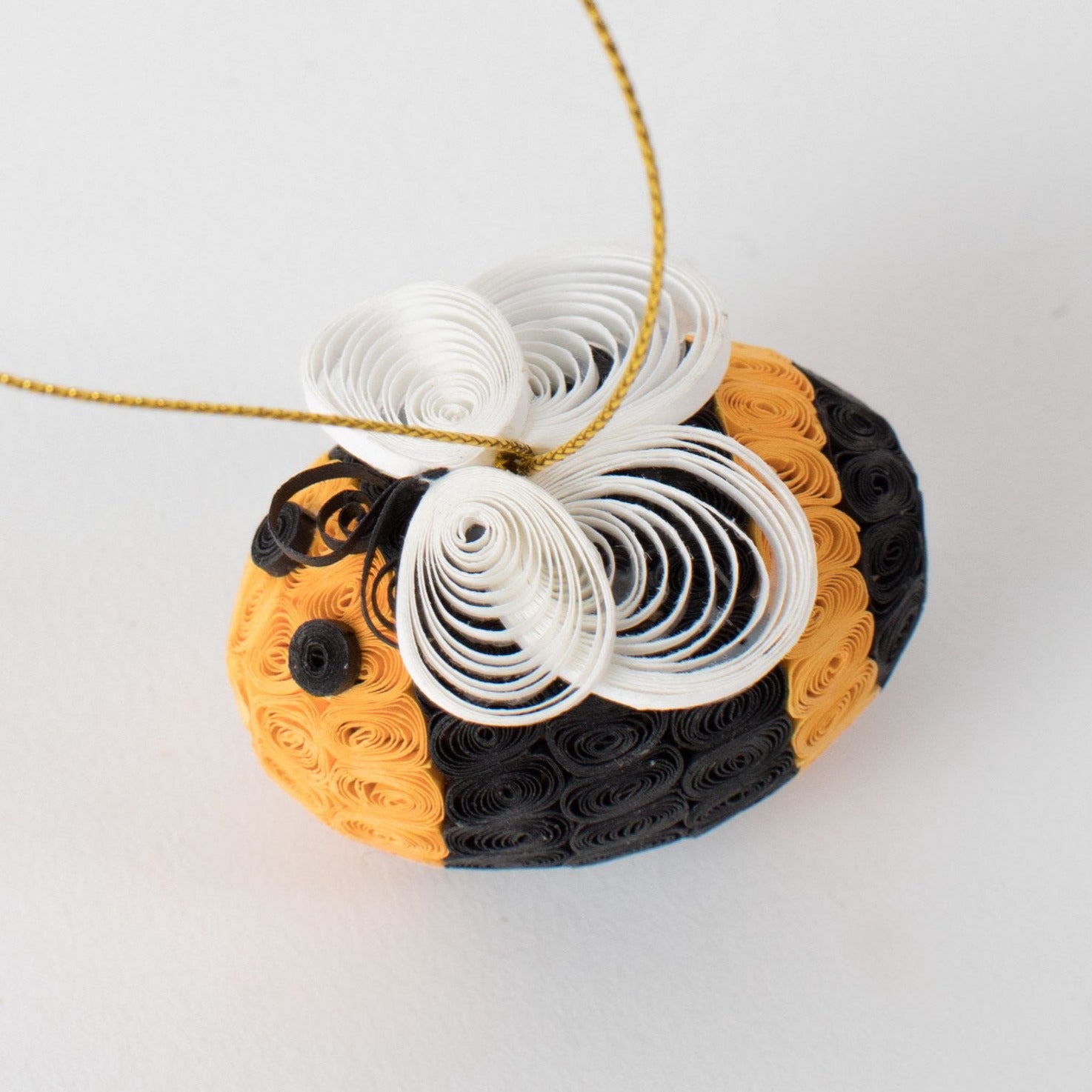 Quilled Bee Ornament - Ten Thousand Villages
