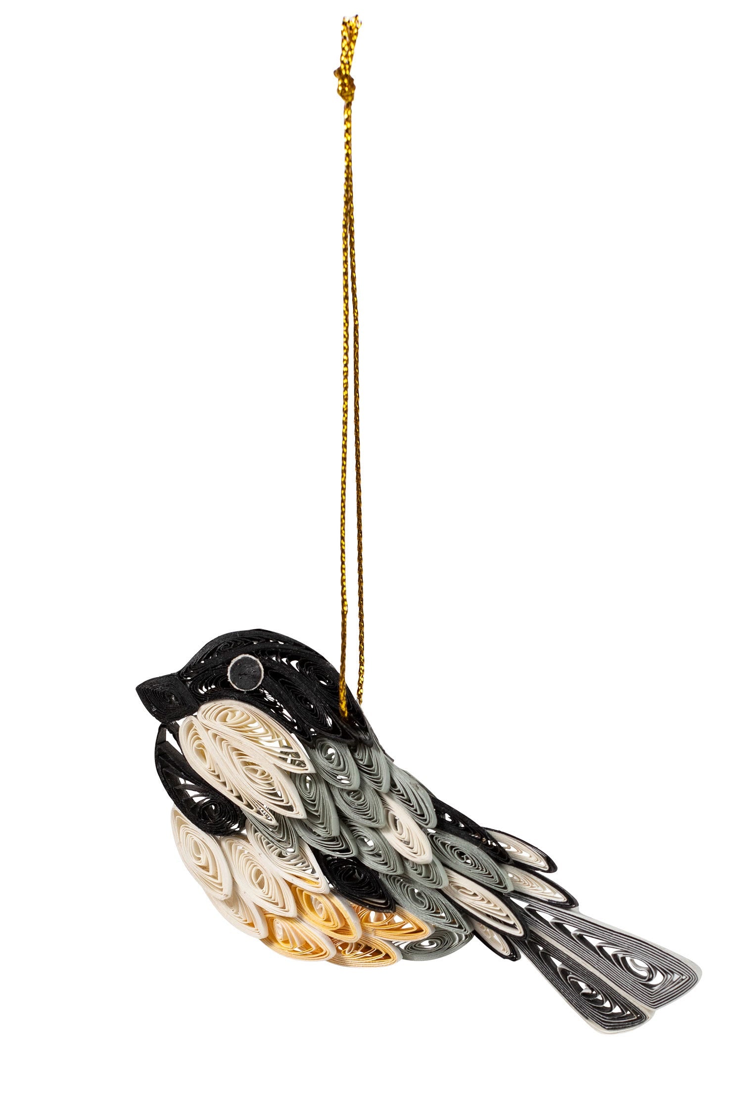 Quill Chickadee Ornament - Ten Thousand Villages