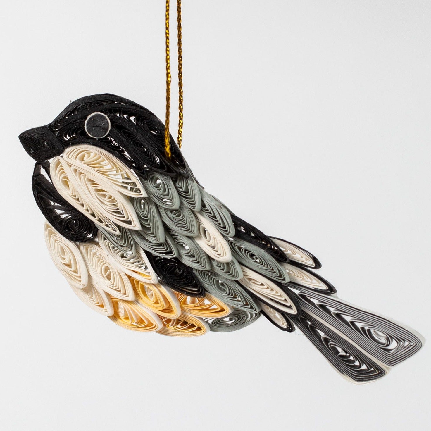 Quill Chickadee Ornament - Ten Thousand Villages