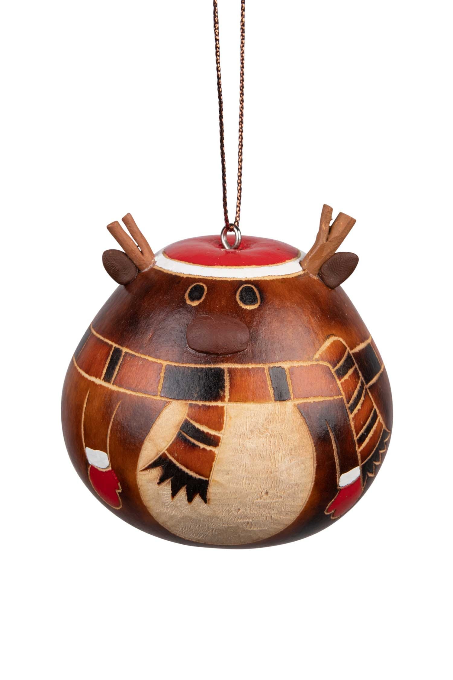 Christmas Hat Gourd Ornament - Ten Thousand Villages