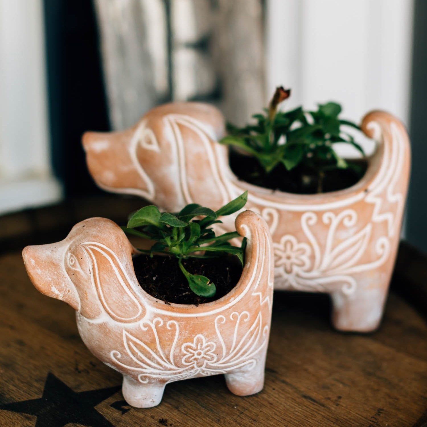 Terracotta Dog Planter - Ten Thousand Villages