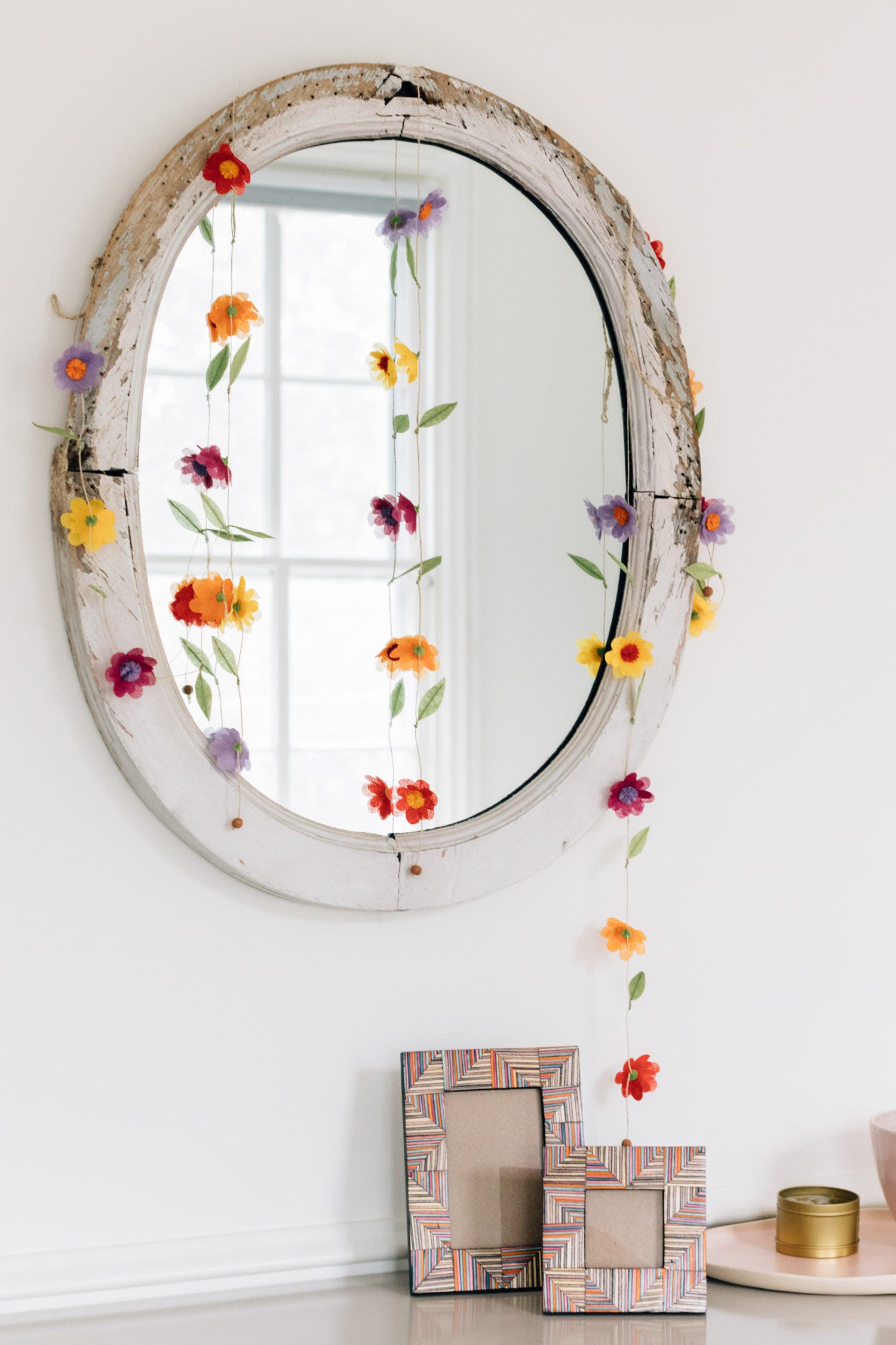 Silk Paper Flower Valance - Ten Thousand Villages